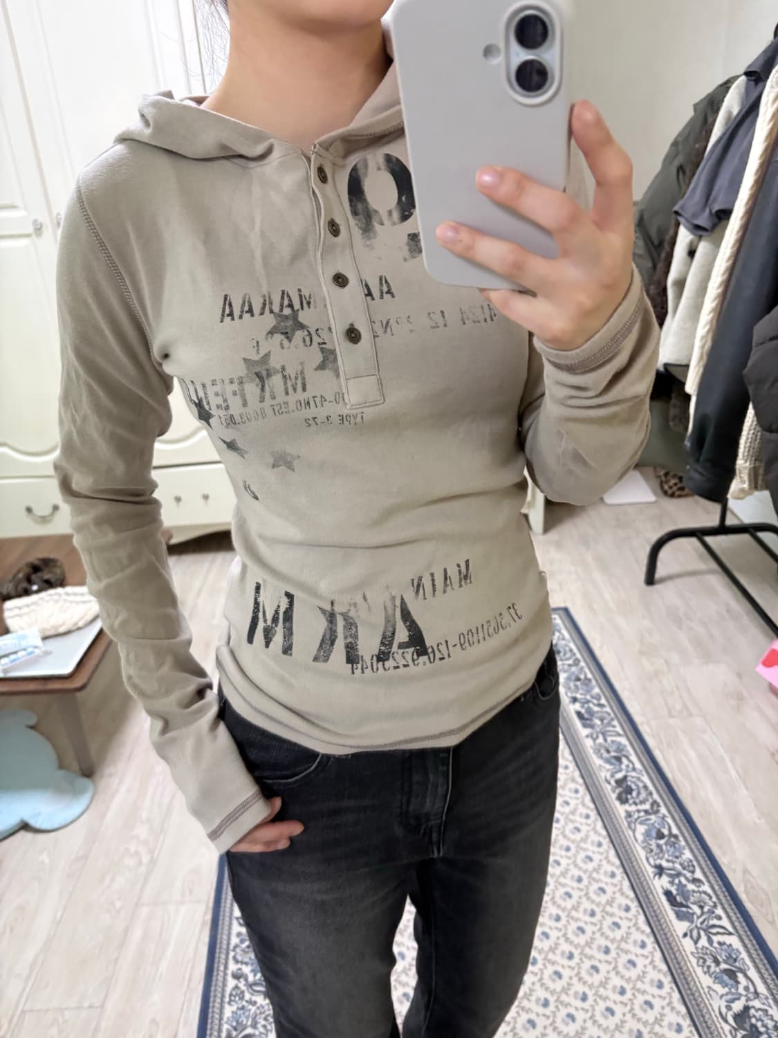 아캄 티셔츠 베이지 (공홈품절) 상품이미지4