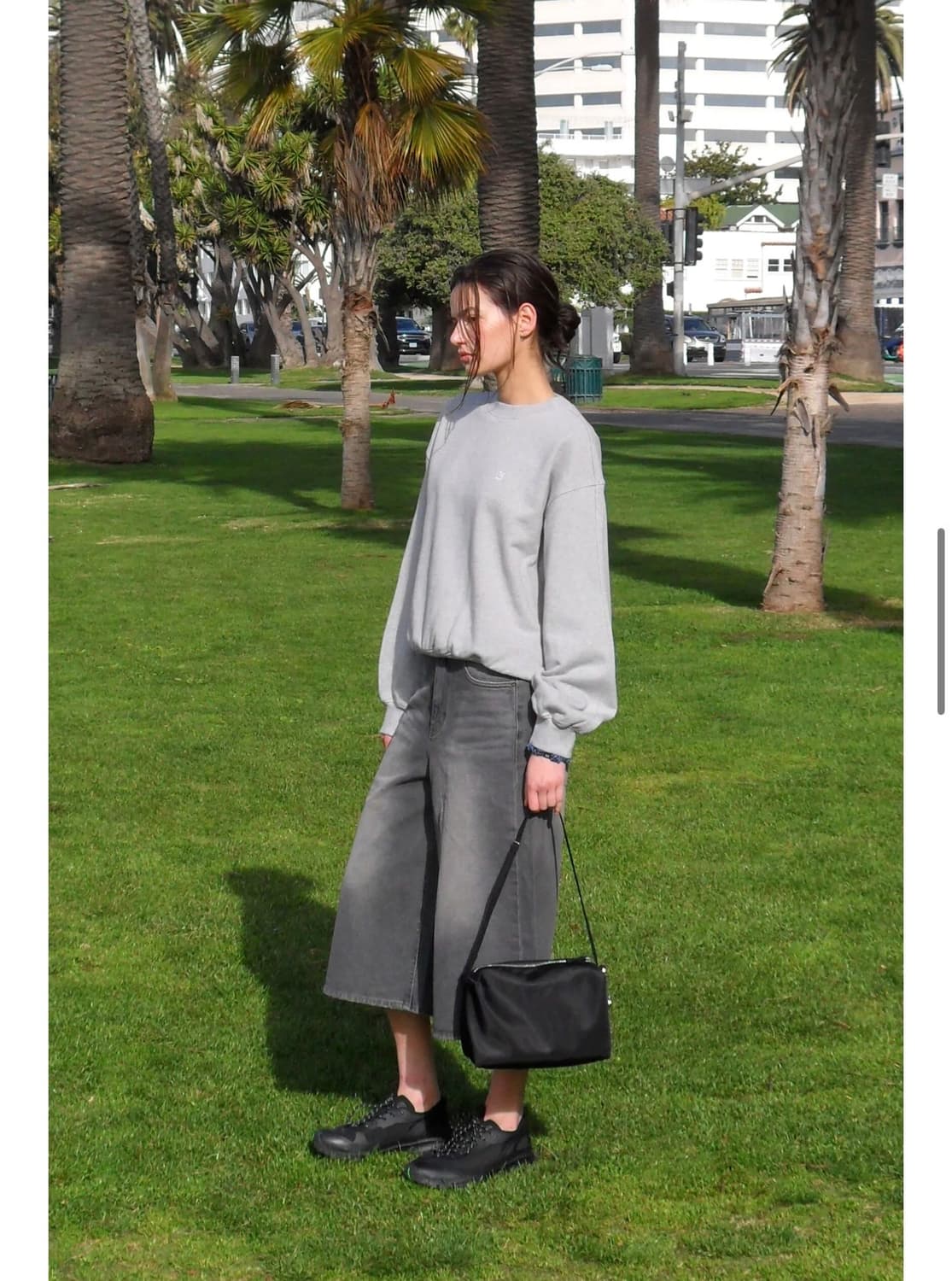 로우클래식 소프트 맨투맨 그레이 S 상품이미지3