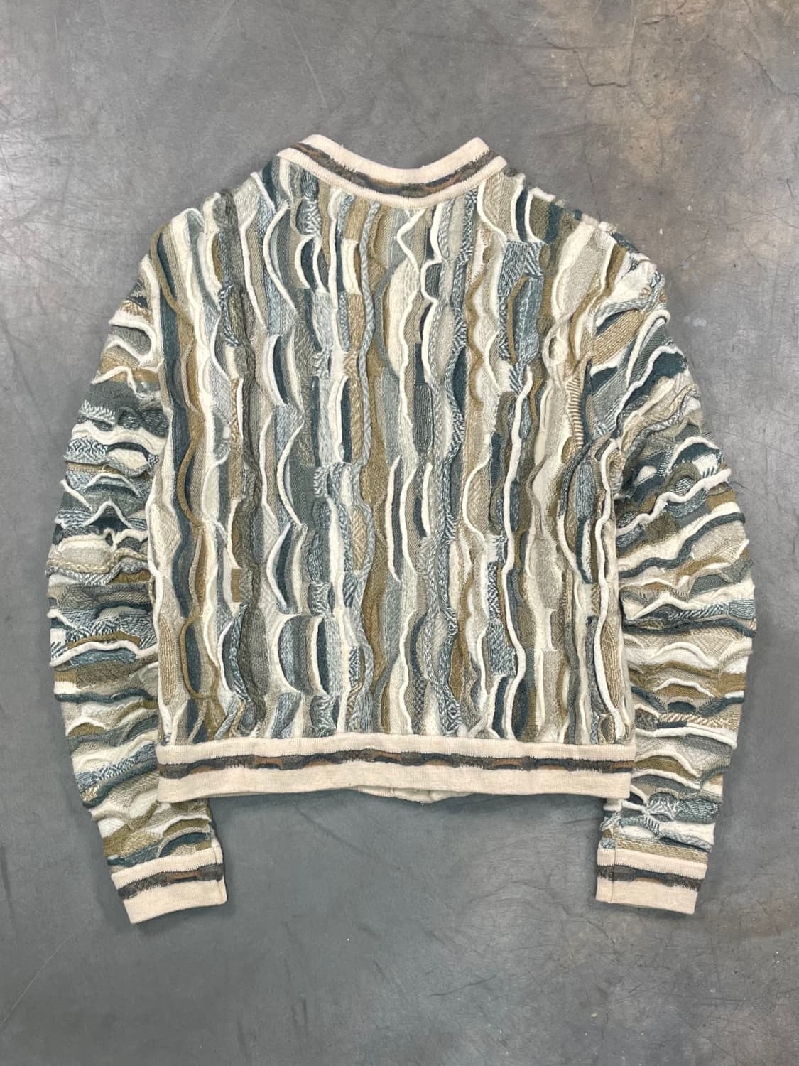 빈티지 케이블 니트 가디건 상품이미지5