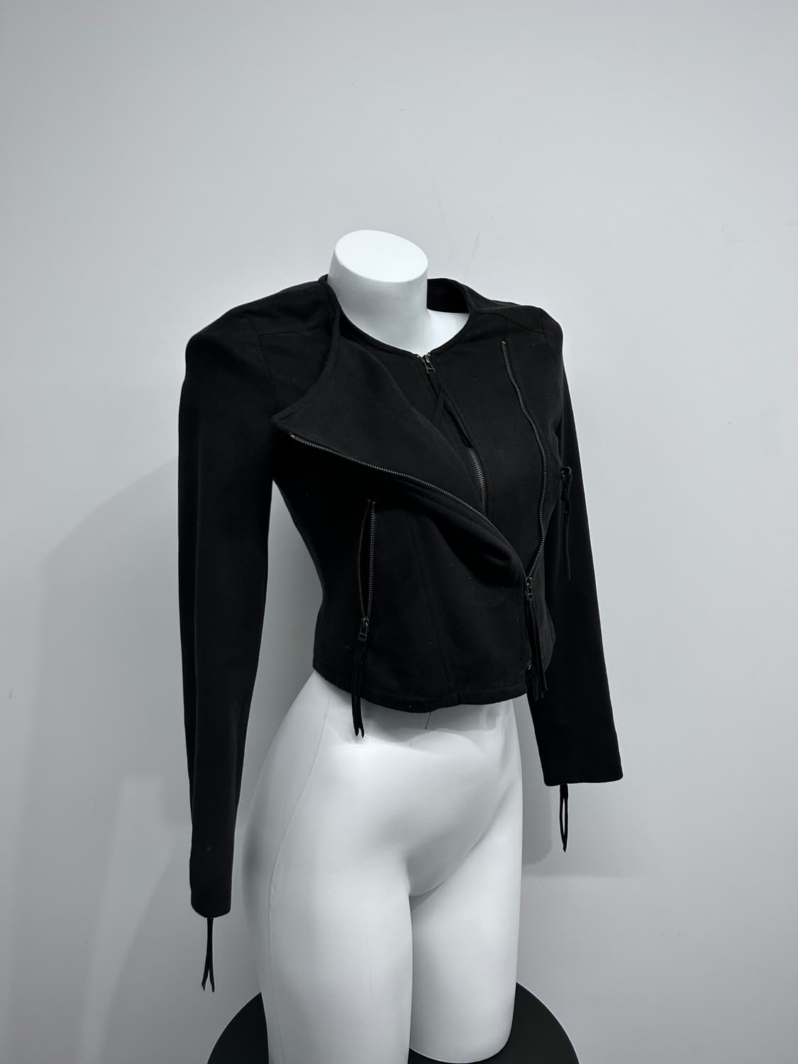 사선 지퍼 더블 클로징 자켓 상품이미지3