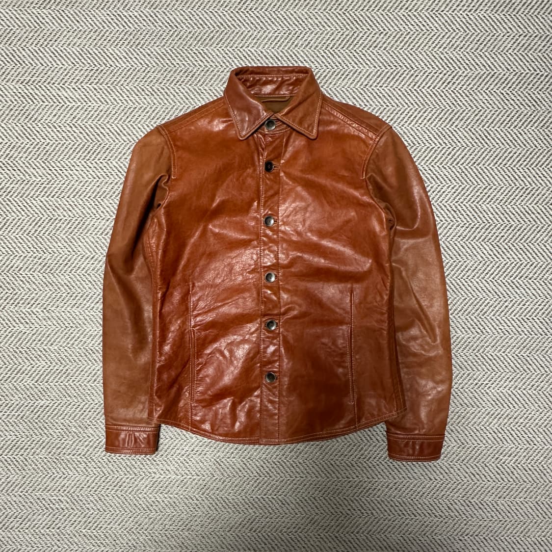 TOMORROWLAND cow leather shirt jacket 상품이미지1