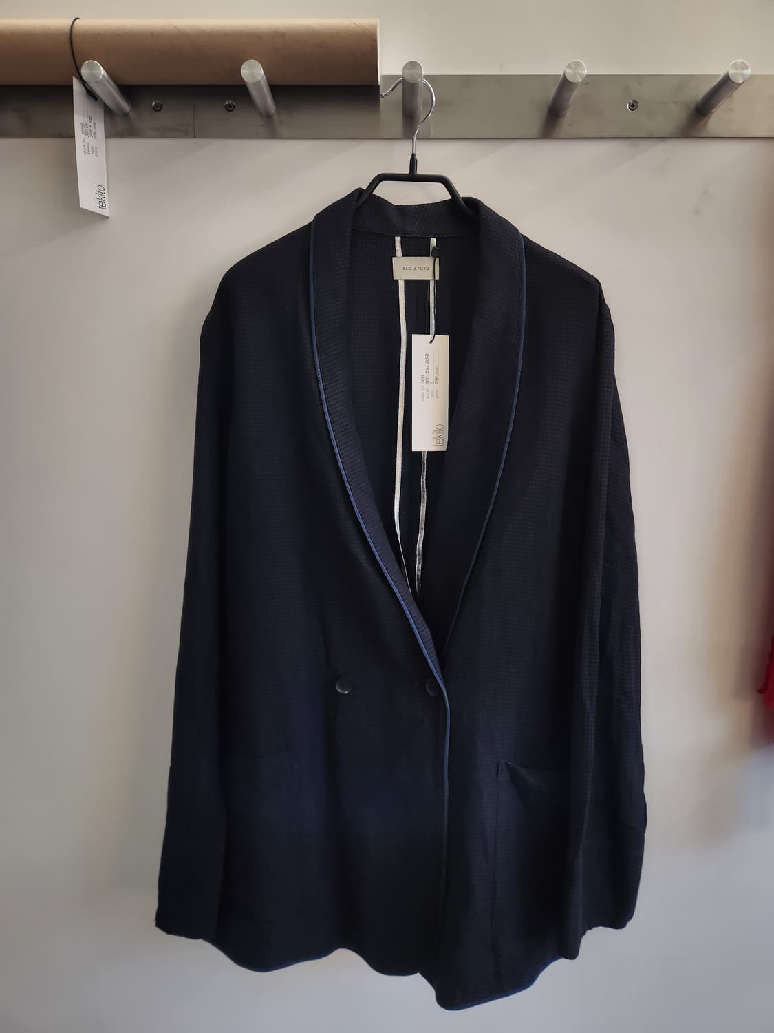 BED J.W. FORD 더블 테일러드 와플 자켓 상품이미지1