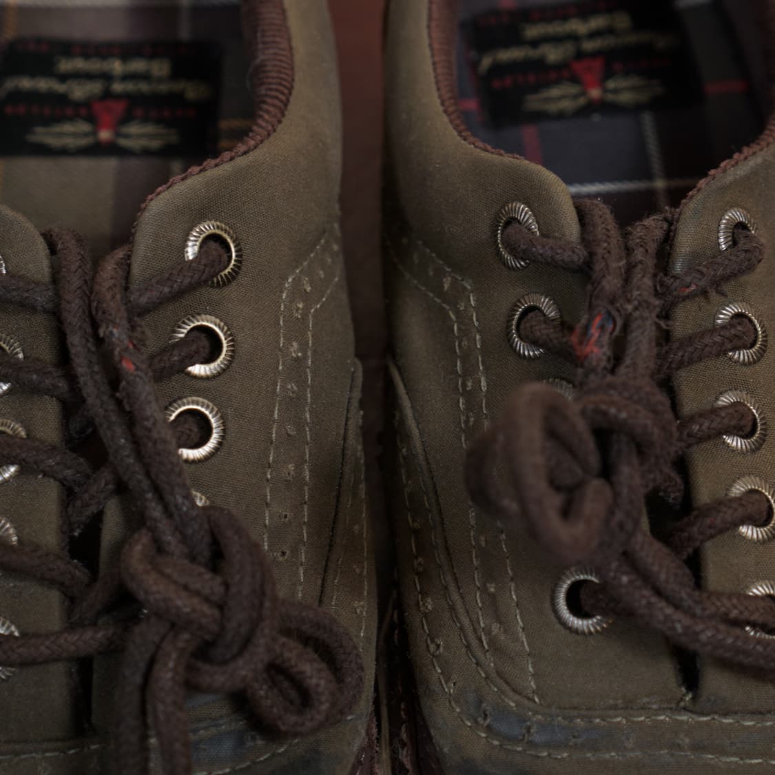 반스 X Barbour 에라 윙팁 스니커즈 상품이미지8