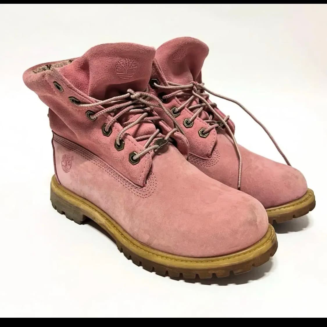 팀버랜드 롤탑 핑크 워커 235 상품이미지4