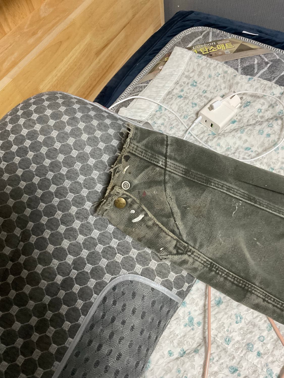 칼하트 디트로이트 j97 mos green XL 상품이미지9