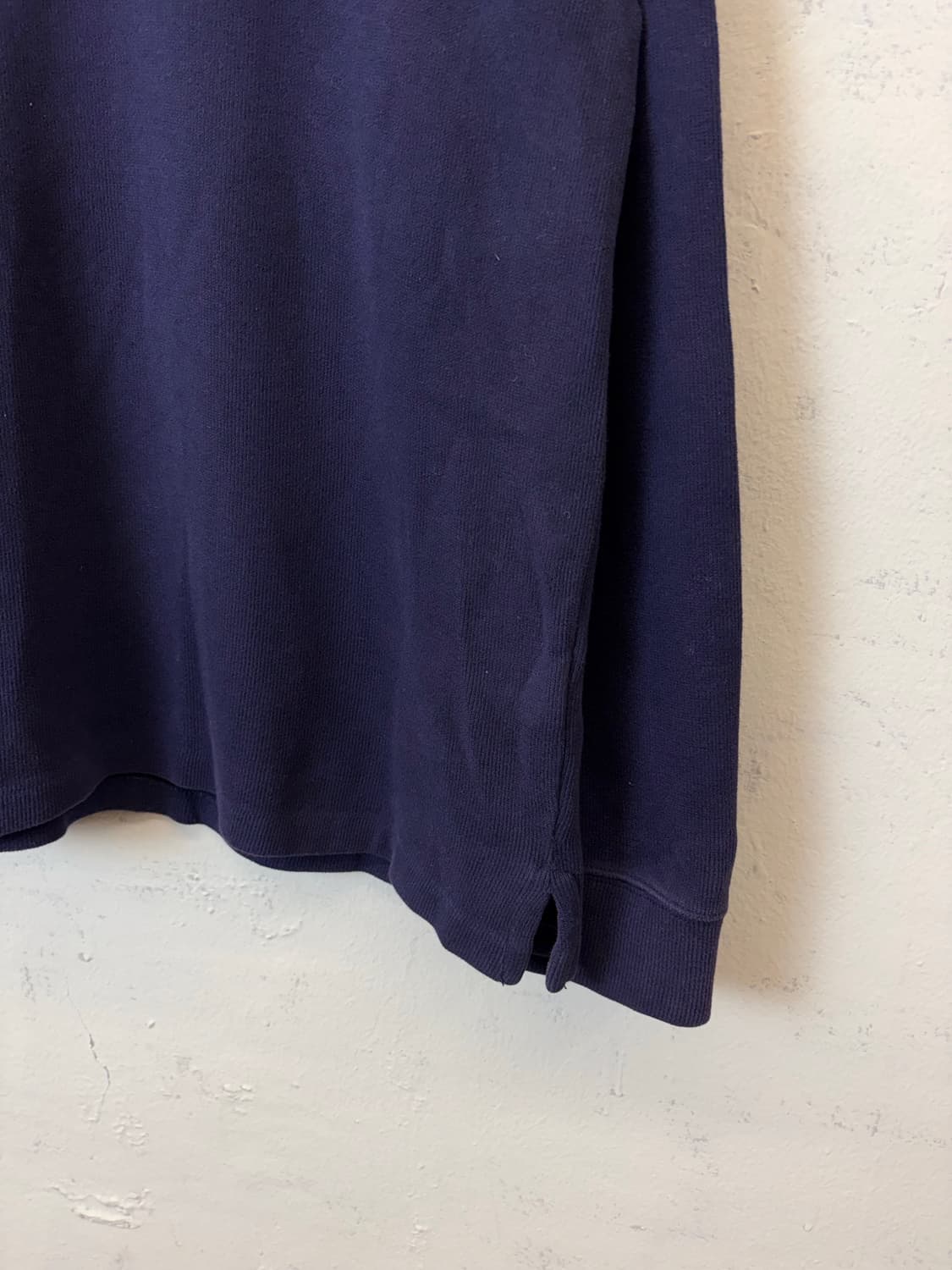 폴로랄프로렌 네이비 코튼 니트 반집업 상품이미지3