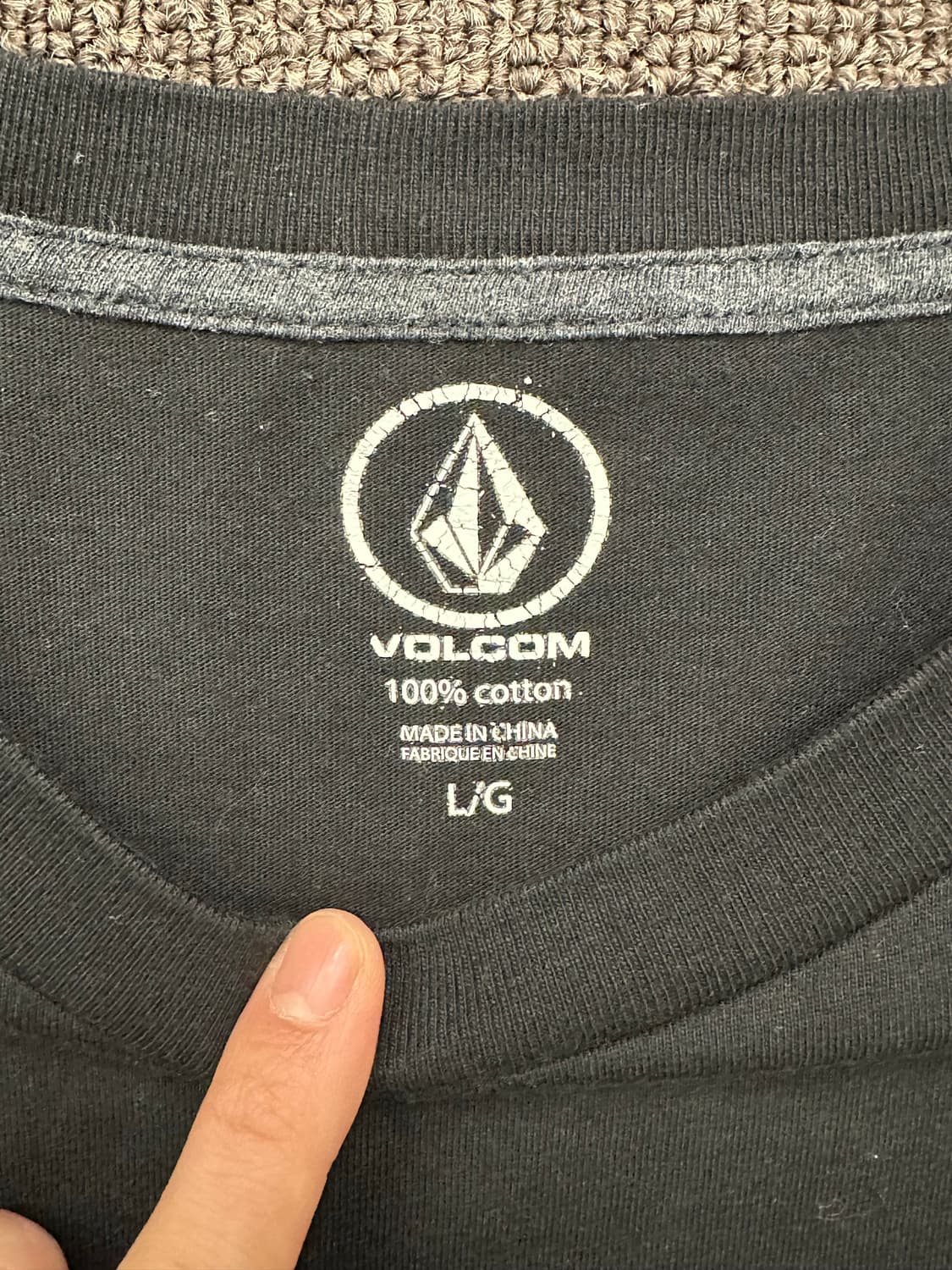 L)Volcom vintage 프린팅 블랙 롱슬리브 상품이미지5