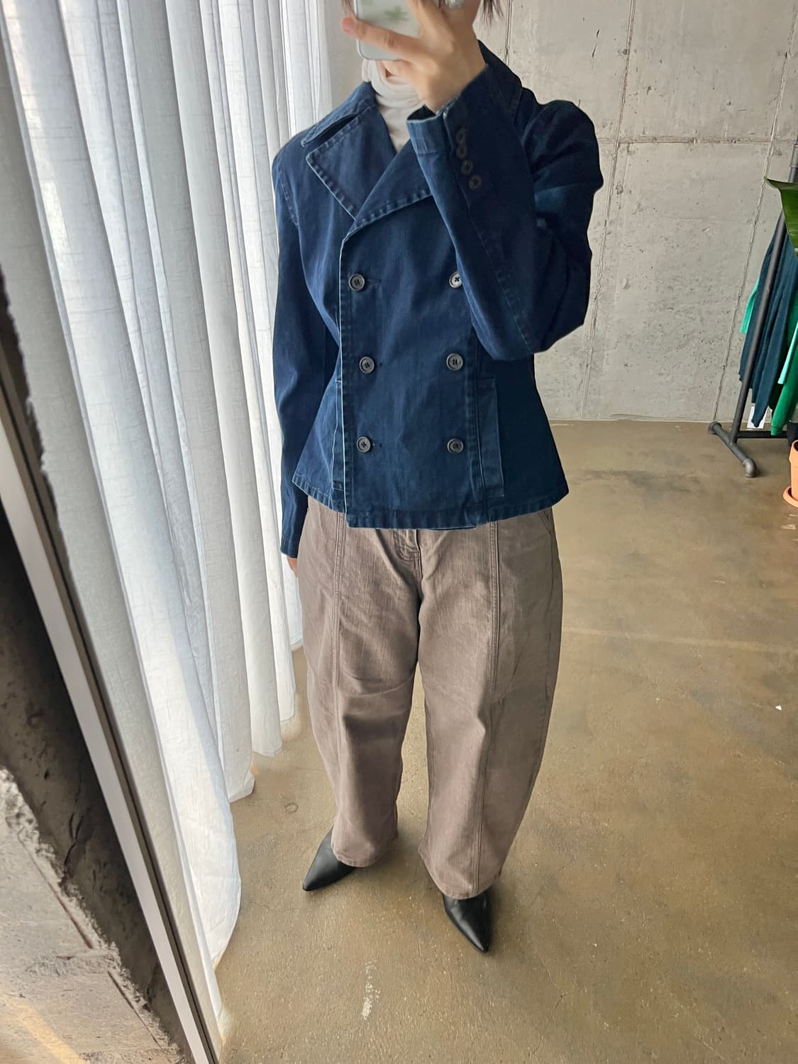 90s Ralph Lauren 더블브레스트 데님 자켓 상품이미지5