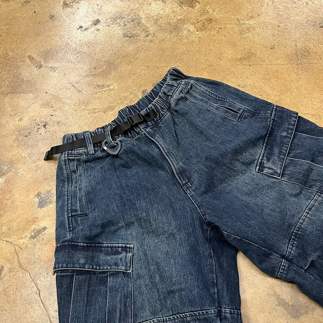 [정품/3] 해칭룸 데님 카고 조거팬츠 벨트 b14 상품이미지1
