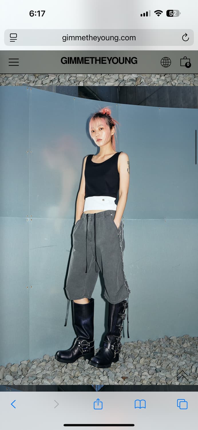 김미더영 프릴 하프 팬츠 버뮤다 상품이미지1