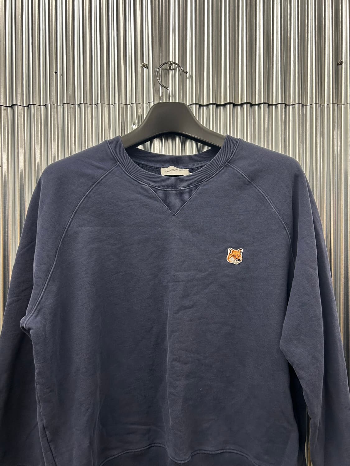 메종키츠네 폭스 패치 네이비 맨투맨 상품이미지5