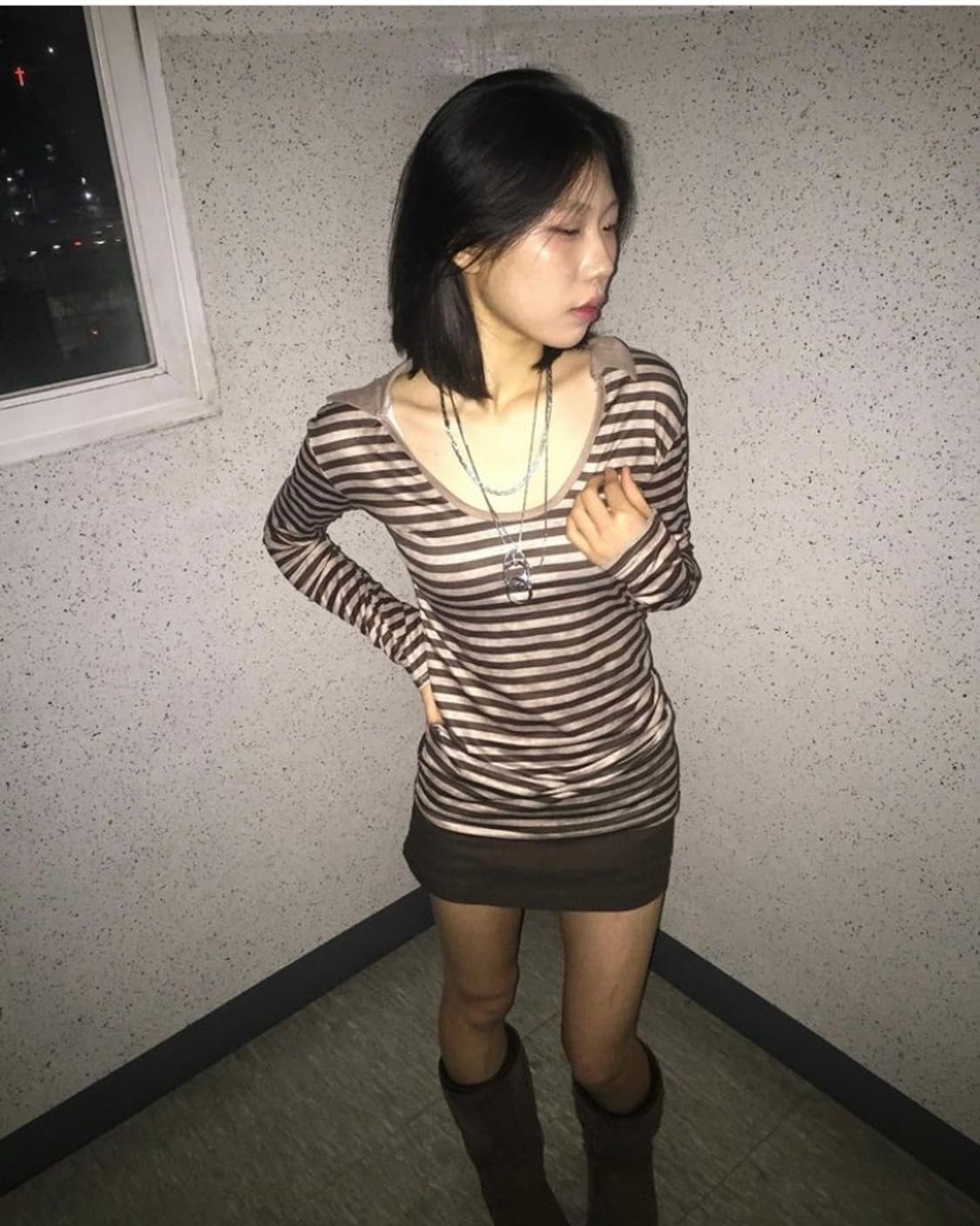 빈티지 y2k 스트라이프 티셔츠 상품이미지4