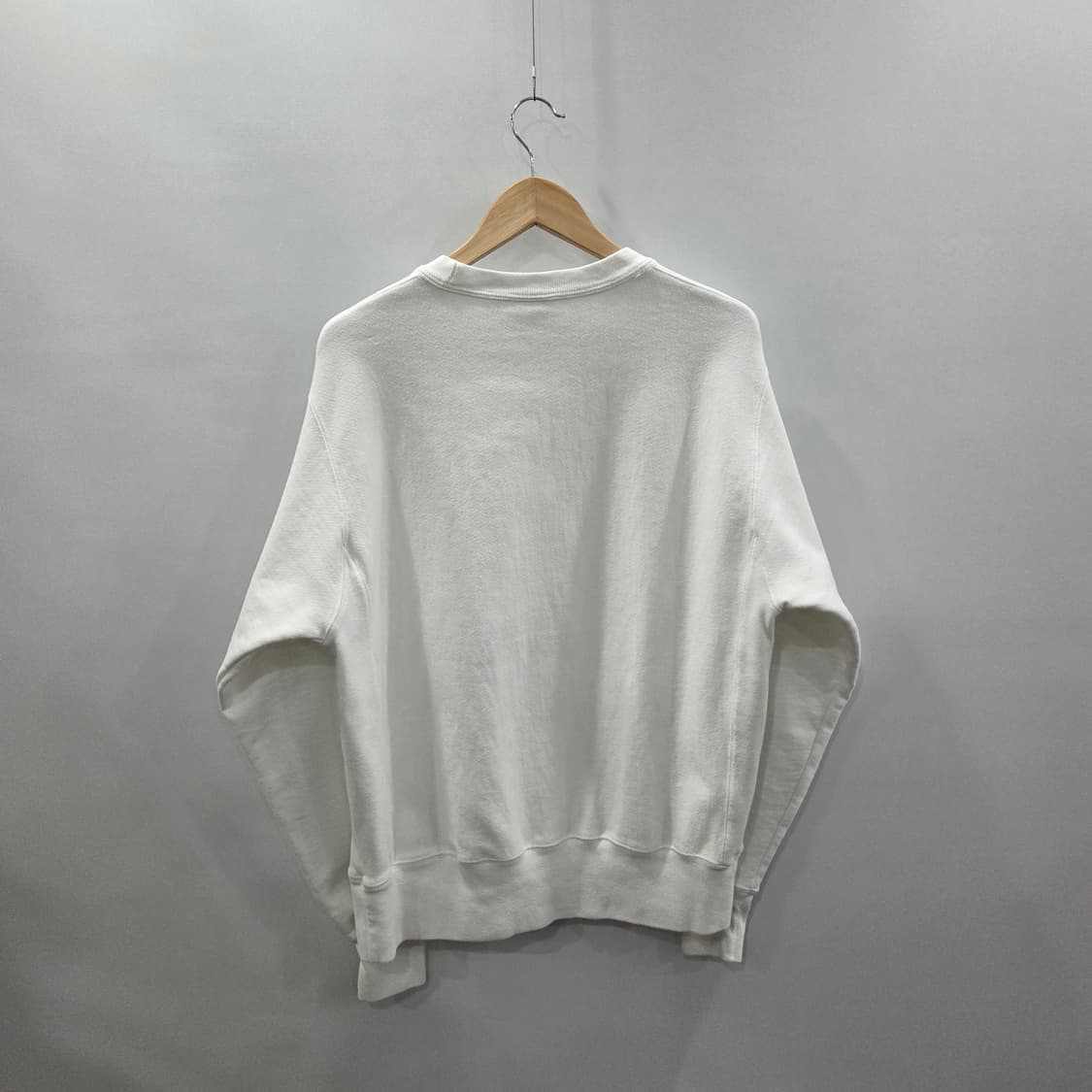 챔피온 블루택 리버스위브 기모 맨투맨 화이트 M 상품이미지7