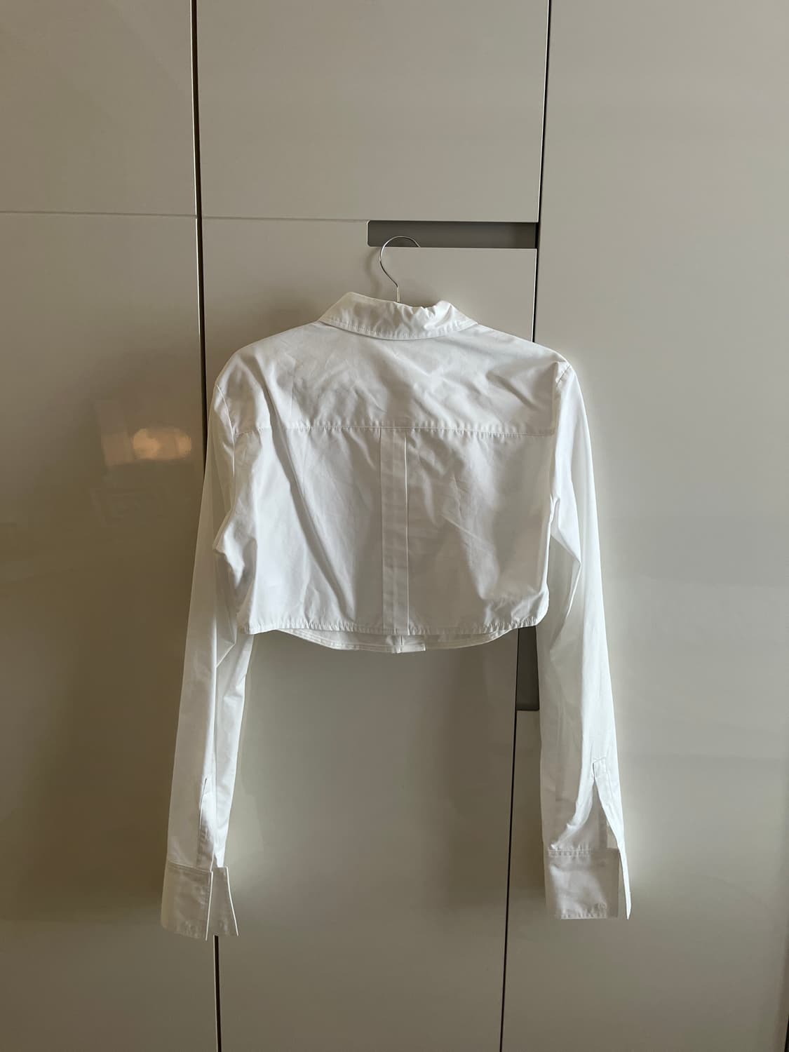 크롭 화이트 셔츠 상품이미지2