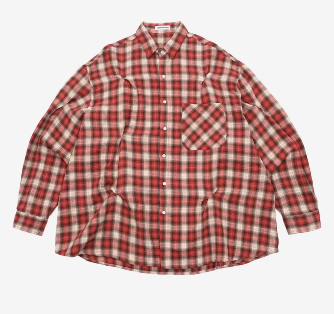 노쿨러스 체크바이트 셔츠 체리 상품이미지1