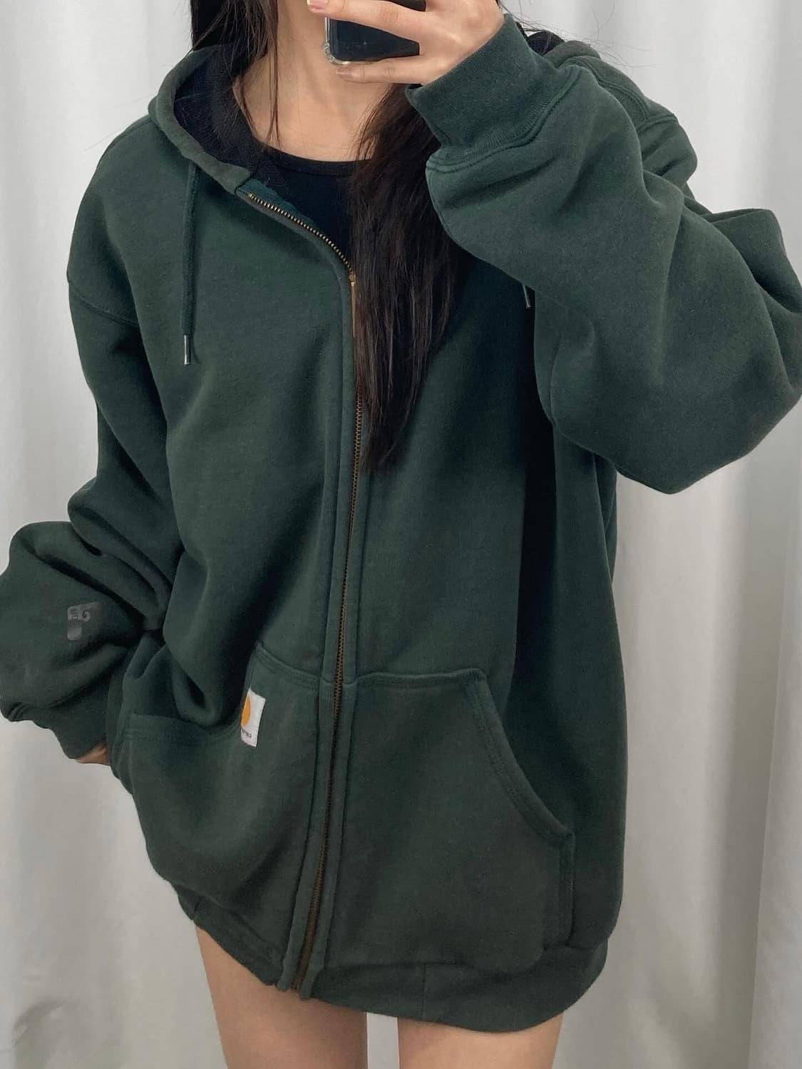 칼하트 레인디펜더 써멀 후드집업 상품이미지1