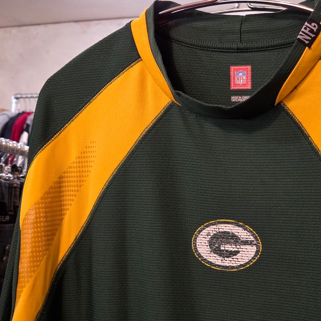 NFL 그린베이 페커스 올드스쿨 롱슬리브 상품이미지3