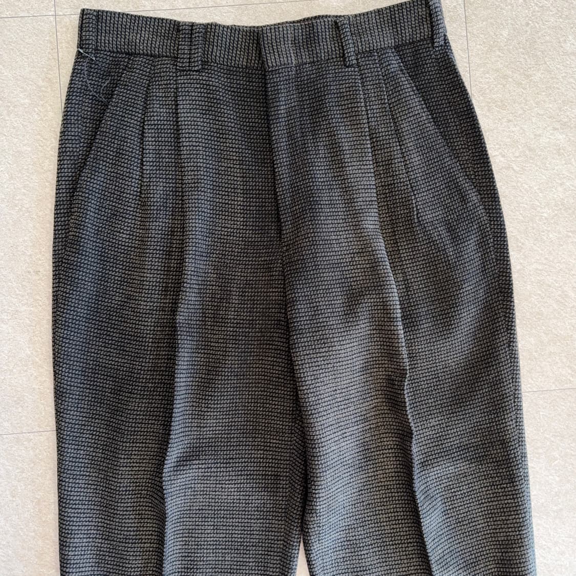 빈티지 울 투턱 카브라 팬츠 상품이미지3