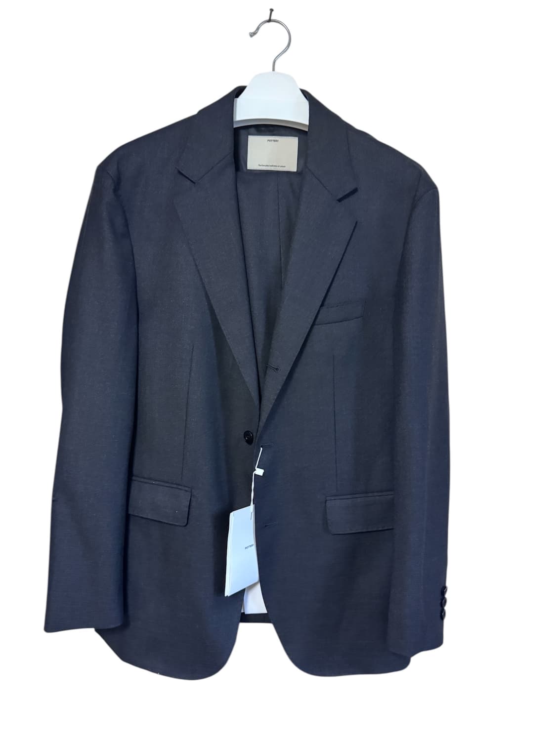 포터리 비즈니스 셋업(컴포트핏) 다크그레이 2사이즈 새상품 상품이미지2