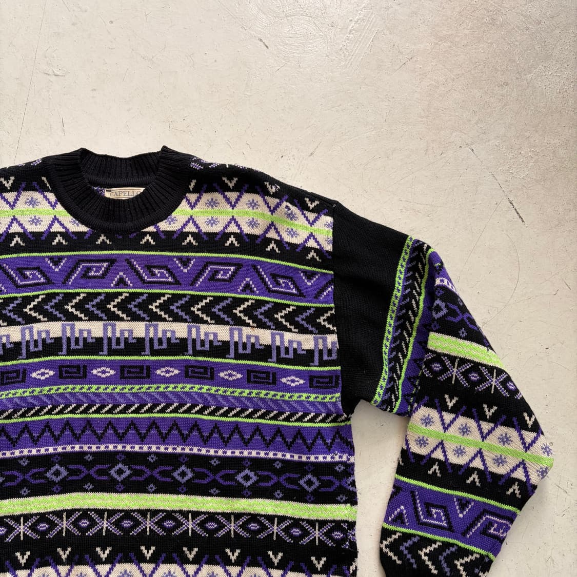 90s Capello 캐나다 빈티지 헤비 니트 스웨터 XL 상품이미지2