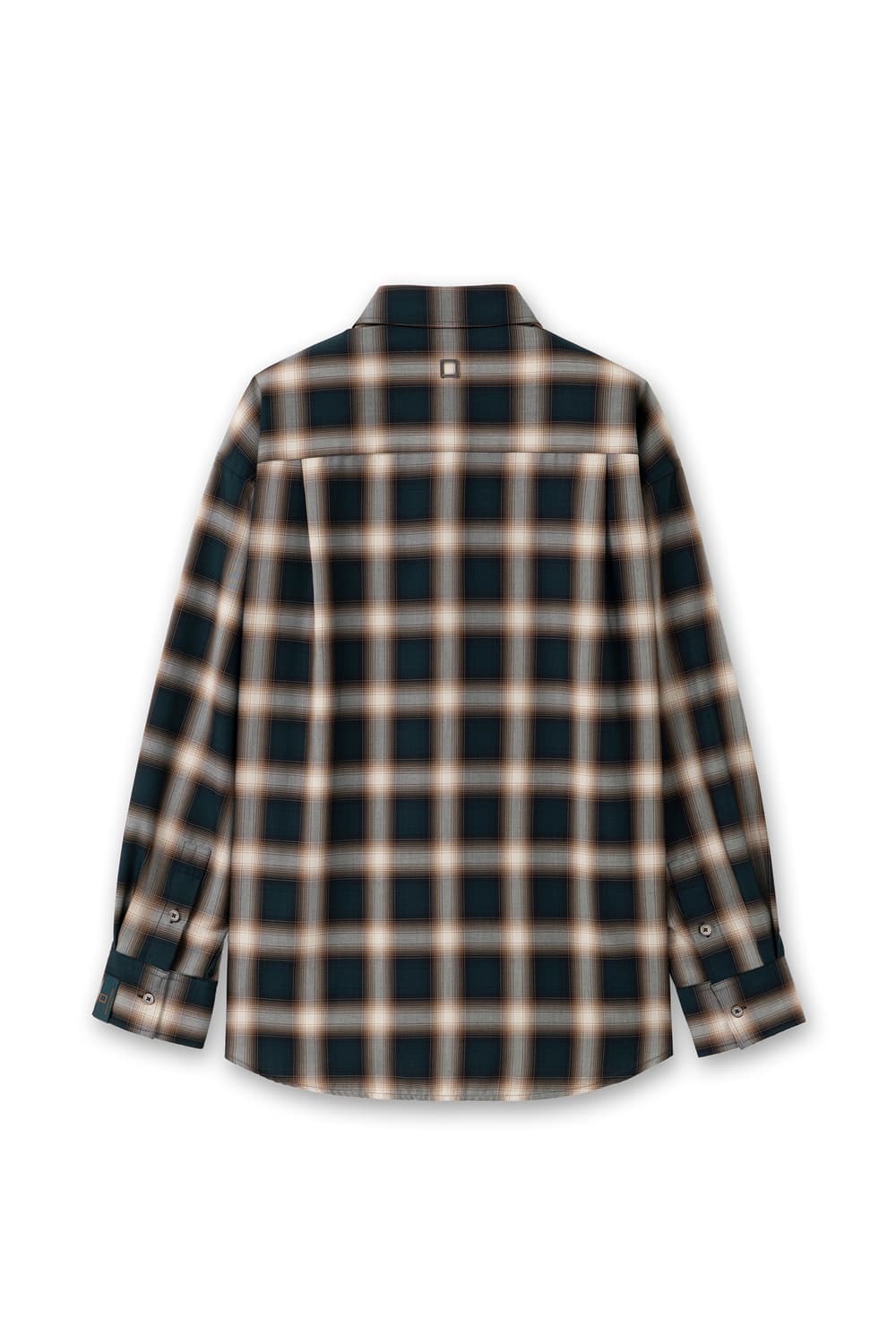 우영미 그라데이션 셔츠 그린 상품이미지3