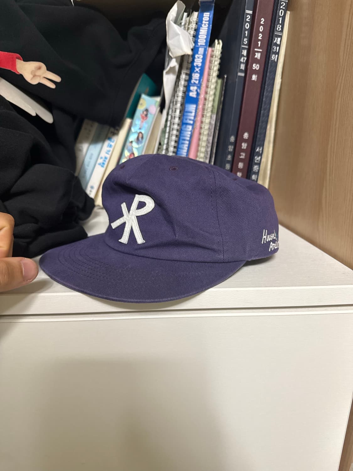 크래커하우스 아뜰리에캡 퍼플화이트컬러 상품이미지2