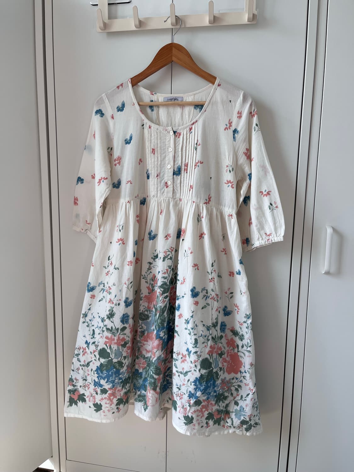 Vintage 꽃패턴 핀턱 원피스 상품이미지6