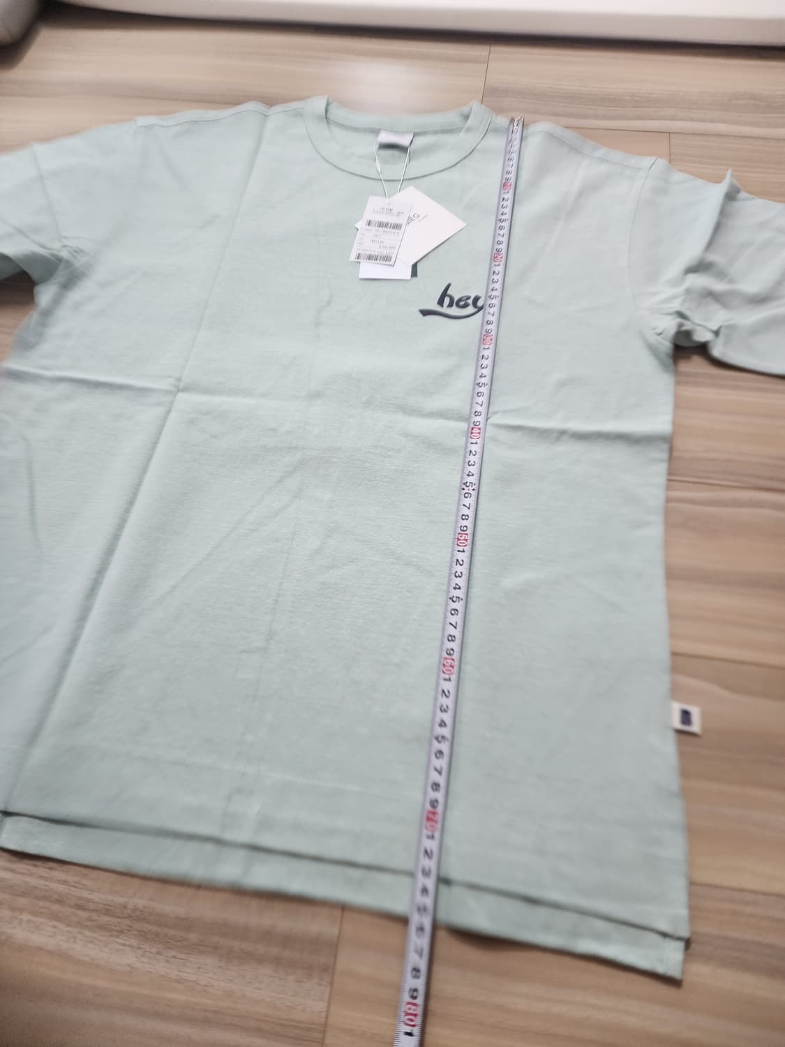 지이크뒷판프린팅반팔티셔츠민트 상품이미지9