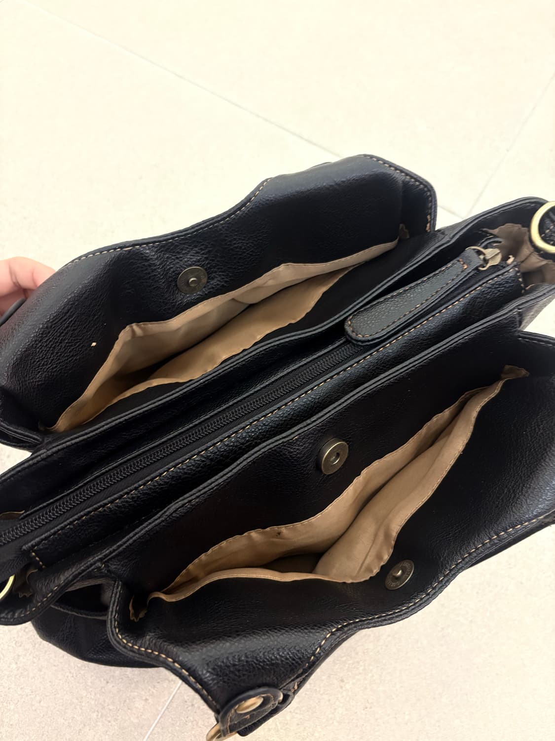 블랙 리본 갸루 숄더백 상품이미지5