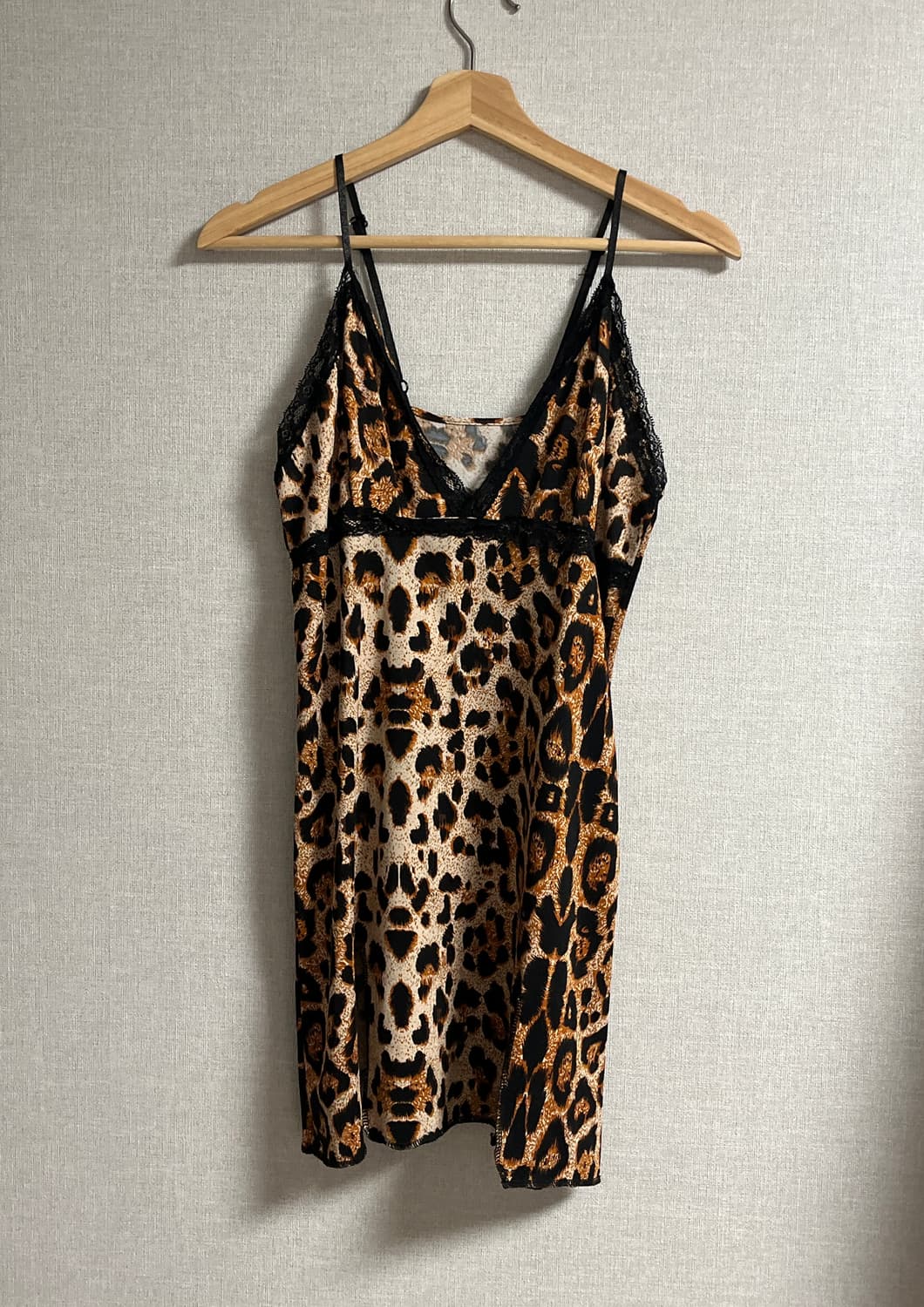 [갸루 / 펑크] 레오파드 트임 슬립  상품이미지1