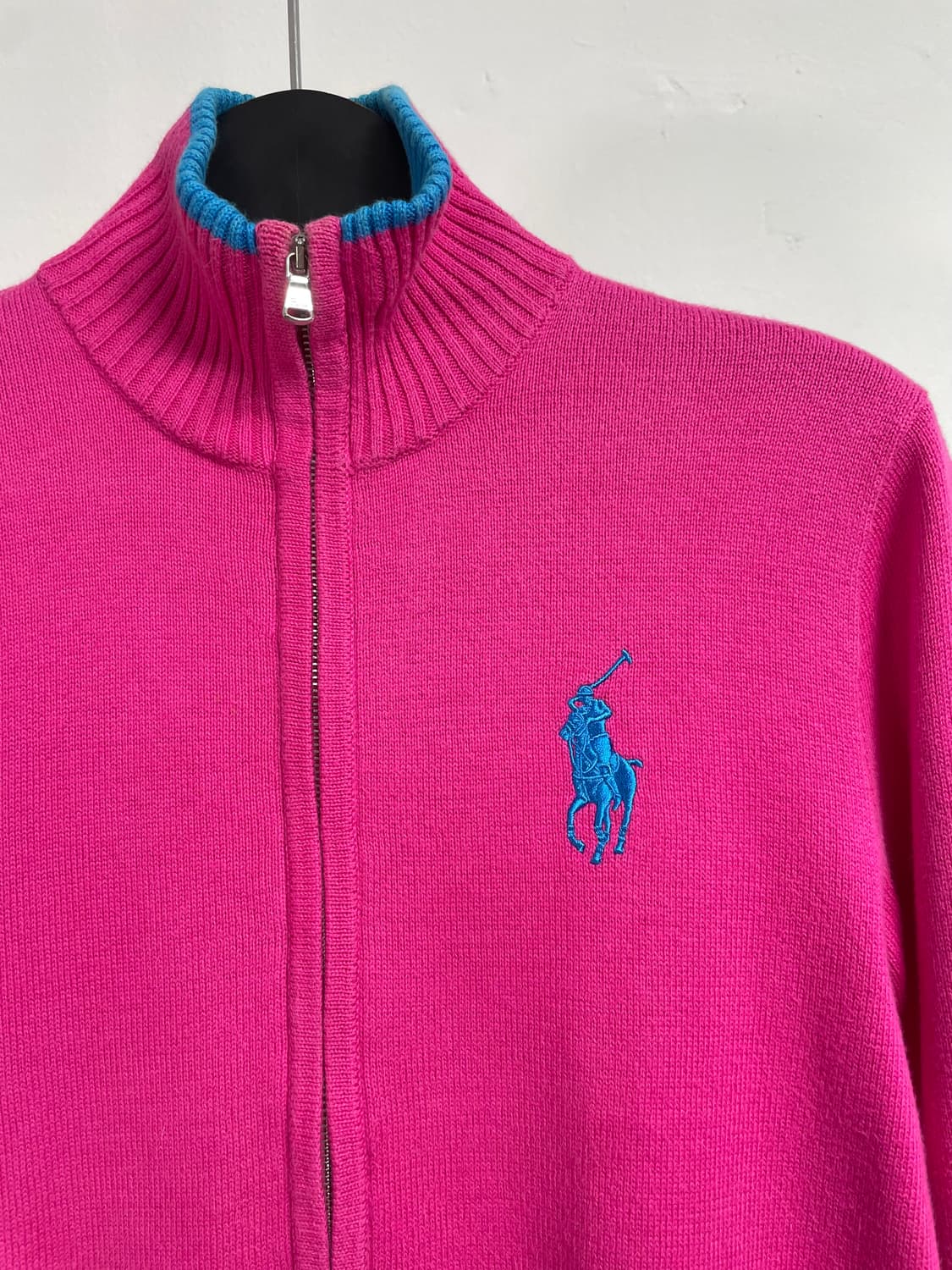 폴로 골프 핑크 니트 집업 (on.299)   상품이미지2