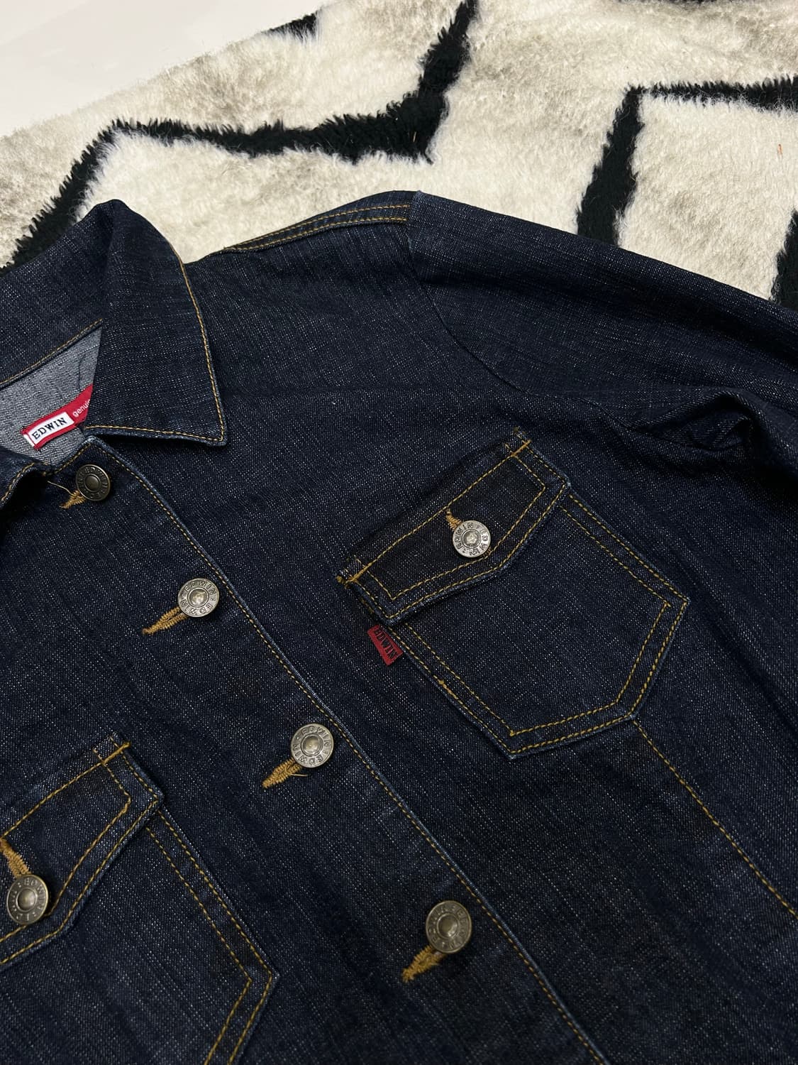 [L]에드윈 벨티드 데님 원피스/진청 상품이미지1