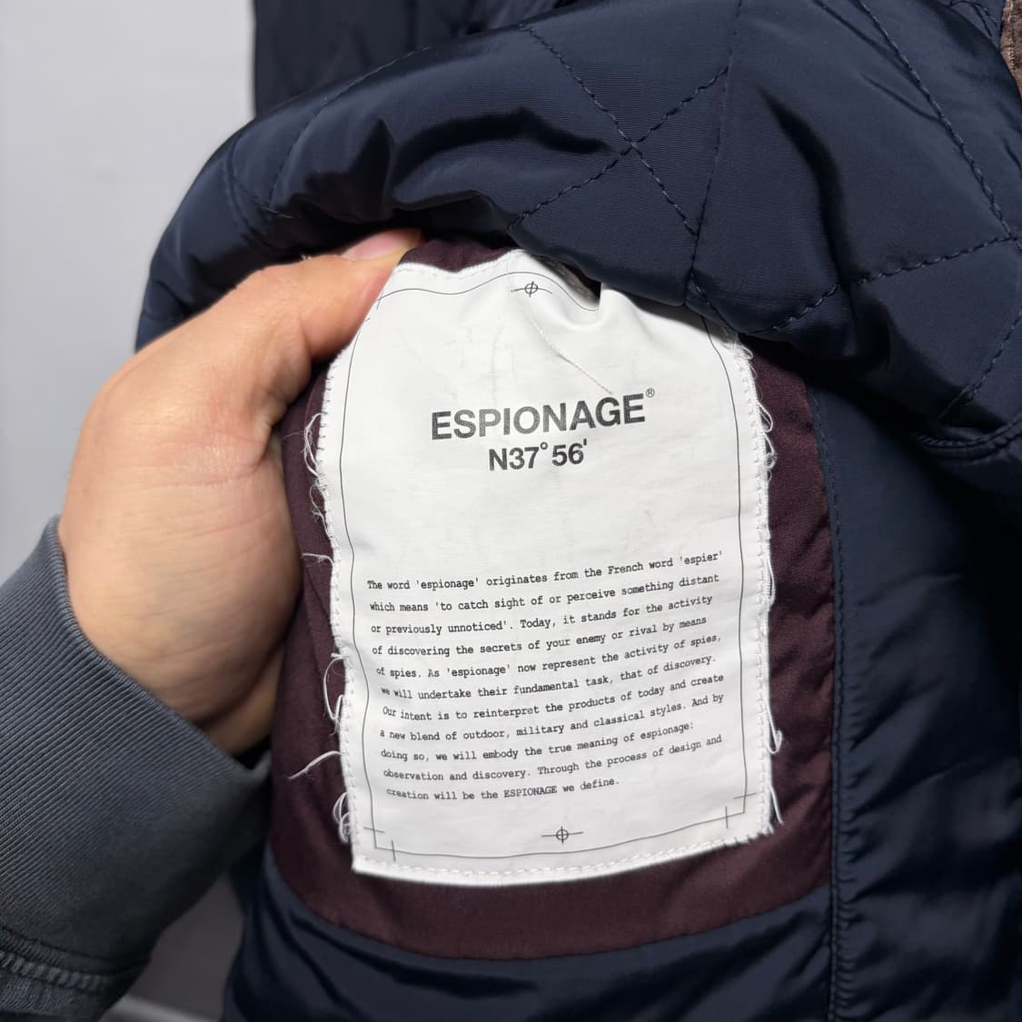 에스피오나지 벨티드 퀄팅 자켓 상품이미지6