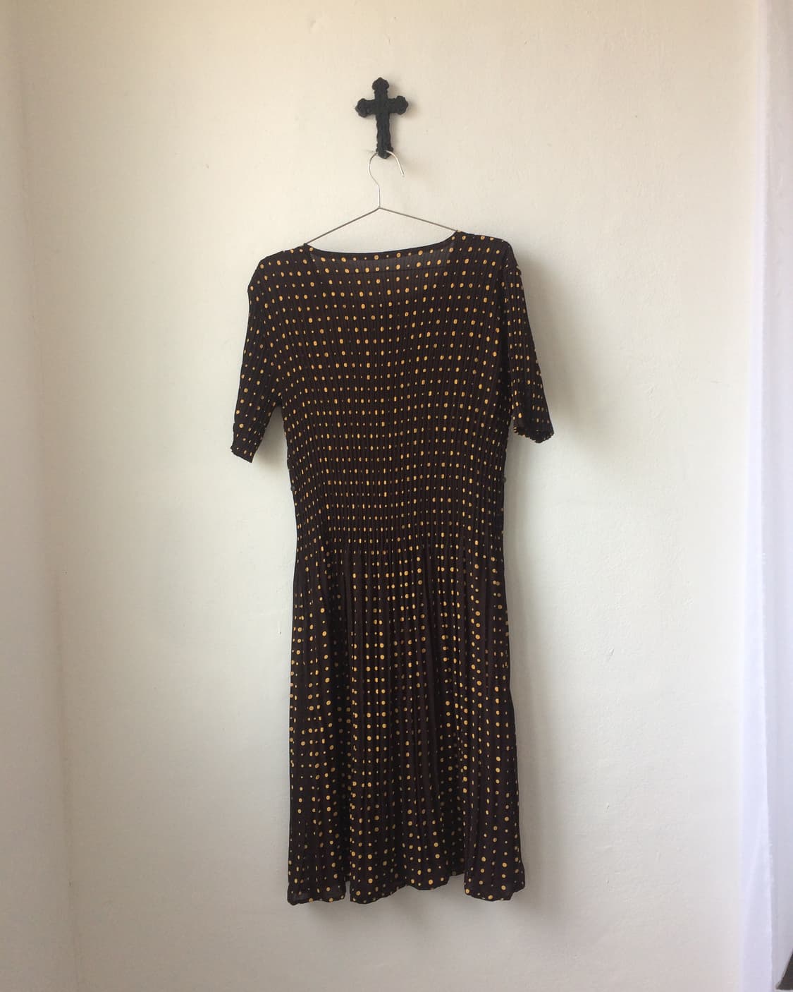 Dot pattern pleats onepiece 상품이미지4