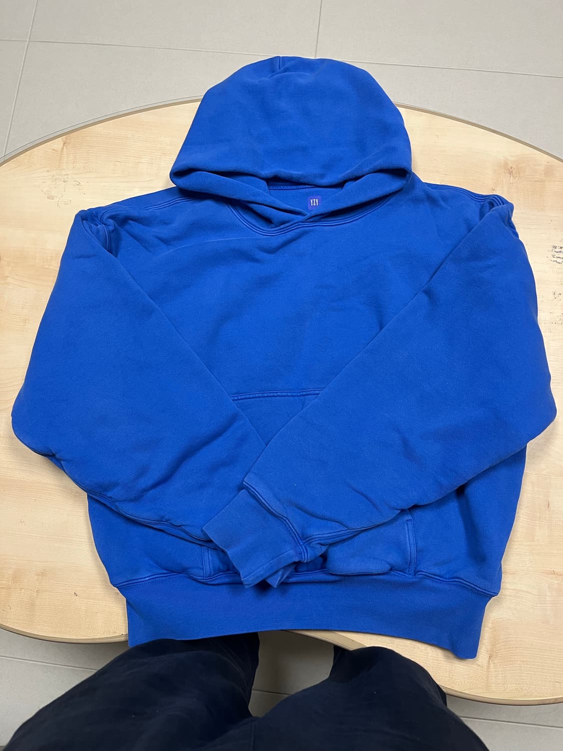 갭이지 후드티 블루L 상품이미지1