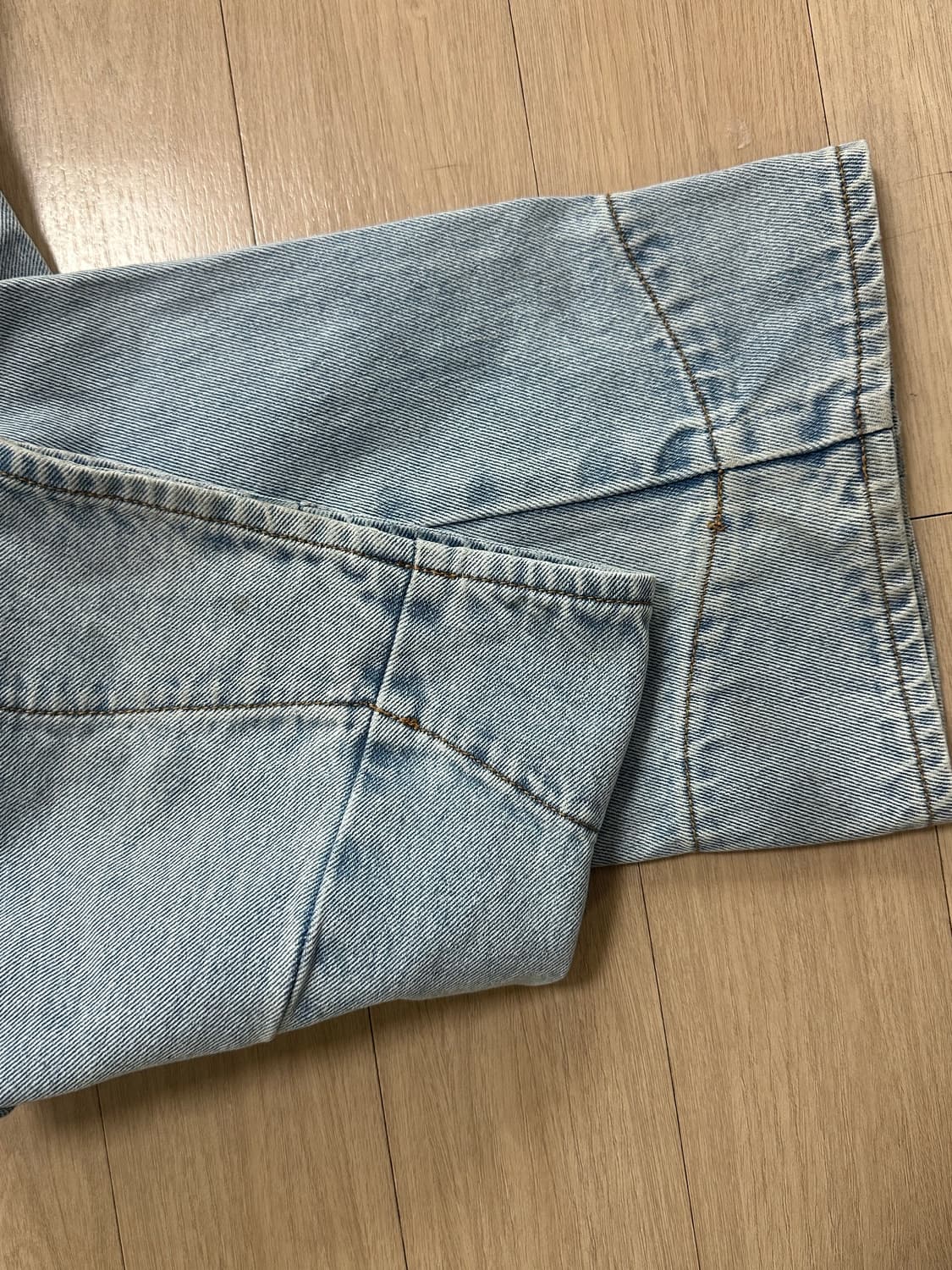 플라스틱프로덕트 드리프트 데님팬츠 스틸블루 s 상품이미지2