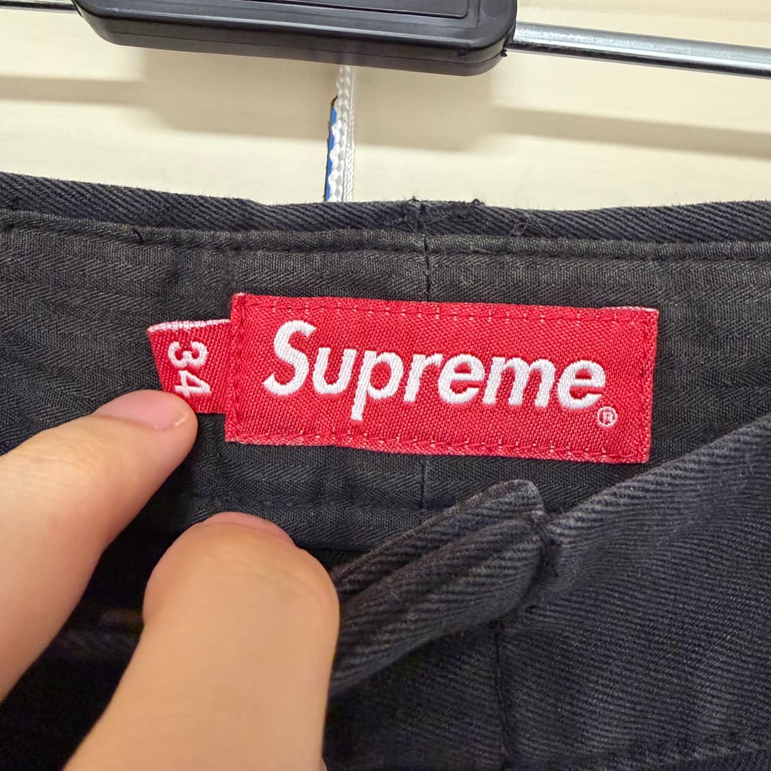 슈프림 Supreme 핀업걸 치노 팬츠 바지 블랙 34 상품이미지7