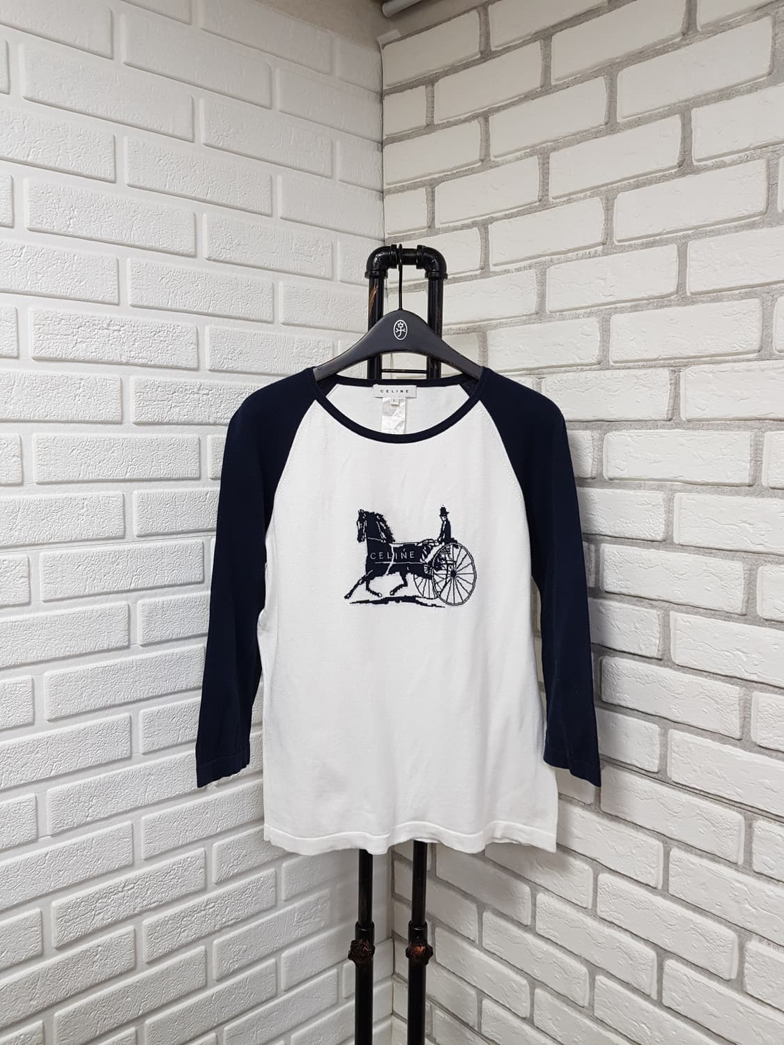 [L/66/정품] 셀린느 마차로고 롱슬리브 상품이미지1