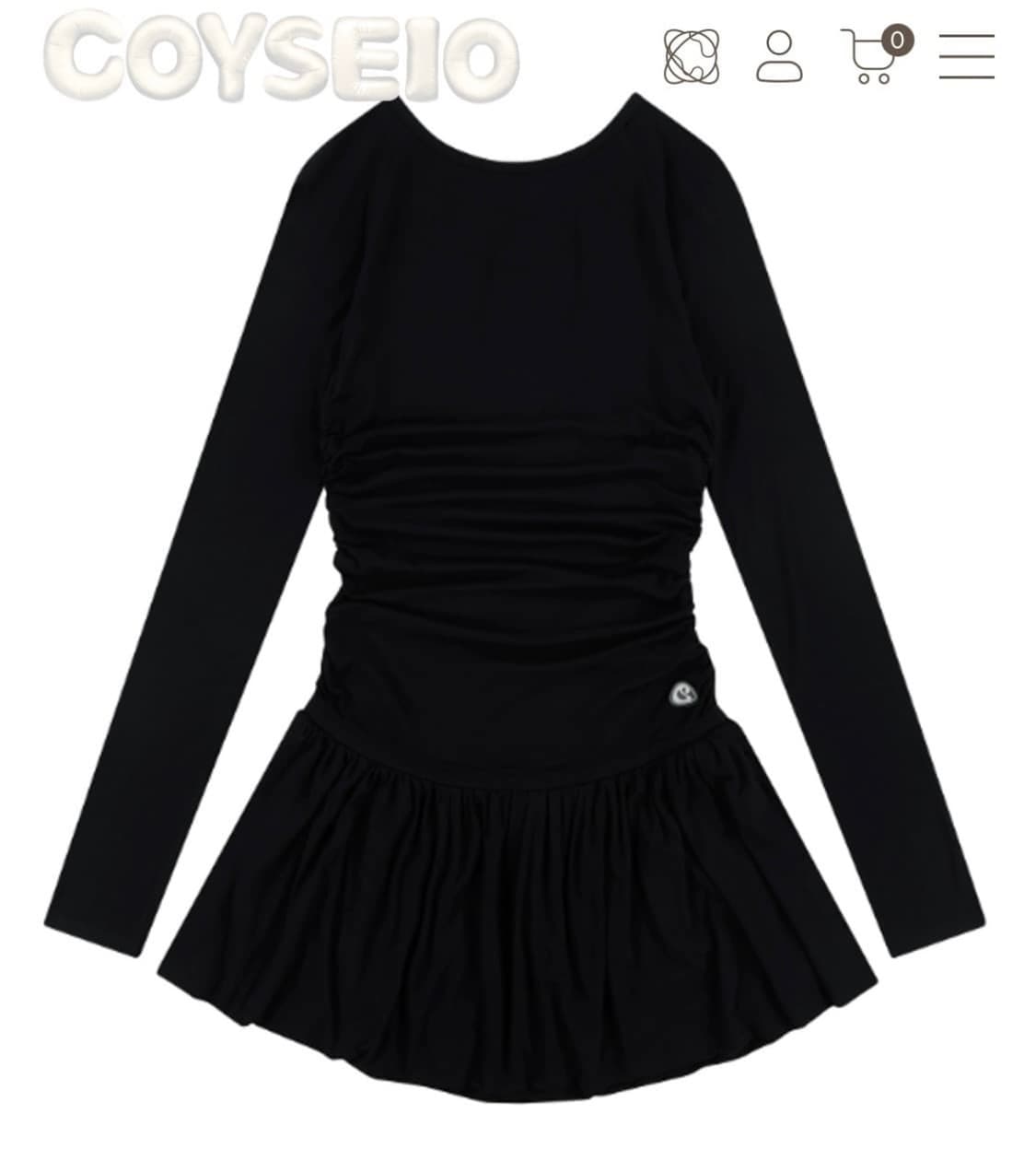 코이세이오 드랩핑 드레스(코이세이오원피스) black 상품이미지1