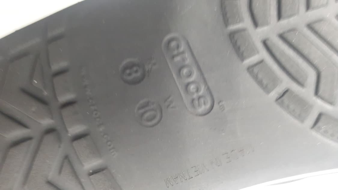 크록스 검정 쪼리 샌들  M8W10 상품이미지5