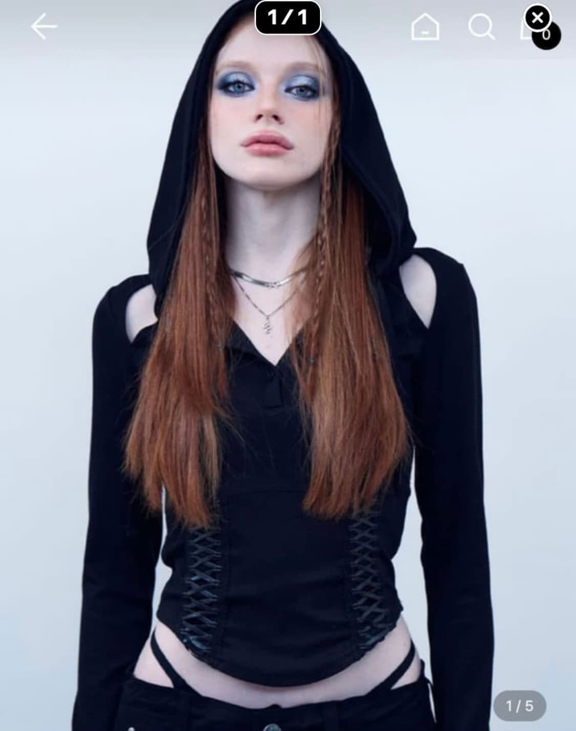 힐다 코르셋 후드티 상품이미지1