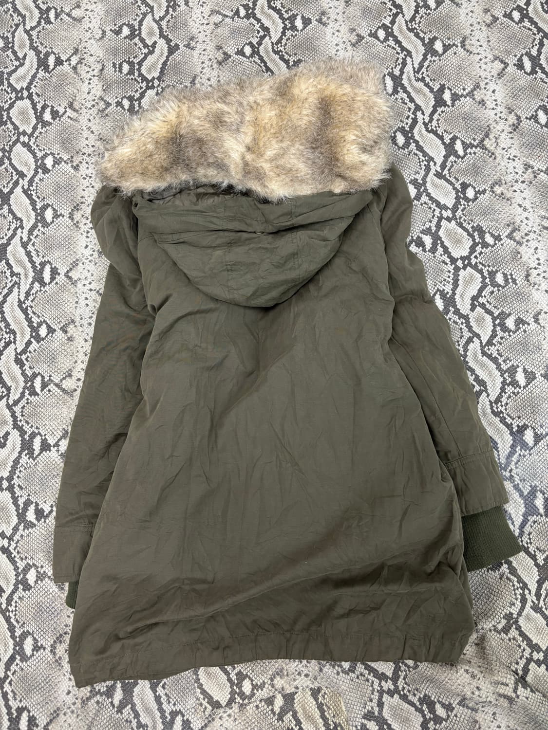 Grunge Mood Fur Trimming Parka 상품이미지8