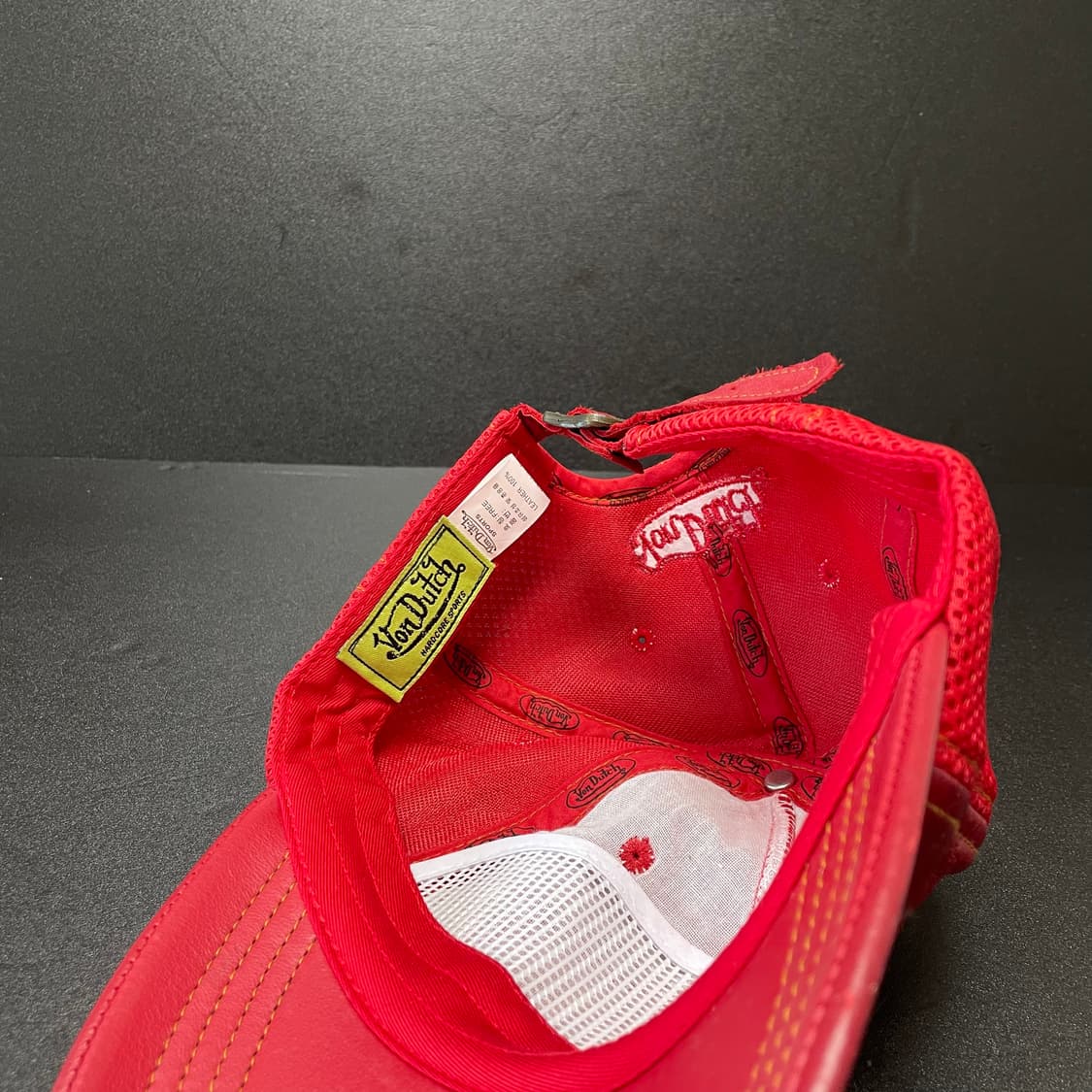 [F] VONDUTCH 본더치 레더 메쉬 트러커 모자 볼캡 상품이미지6