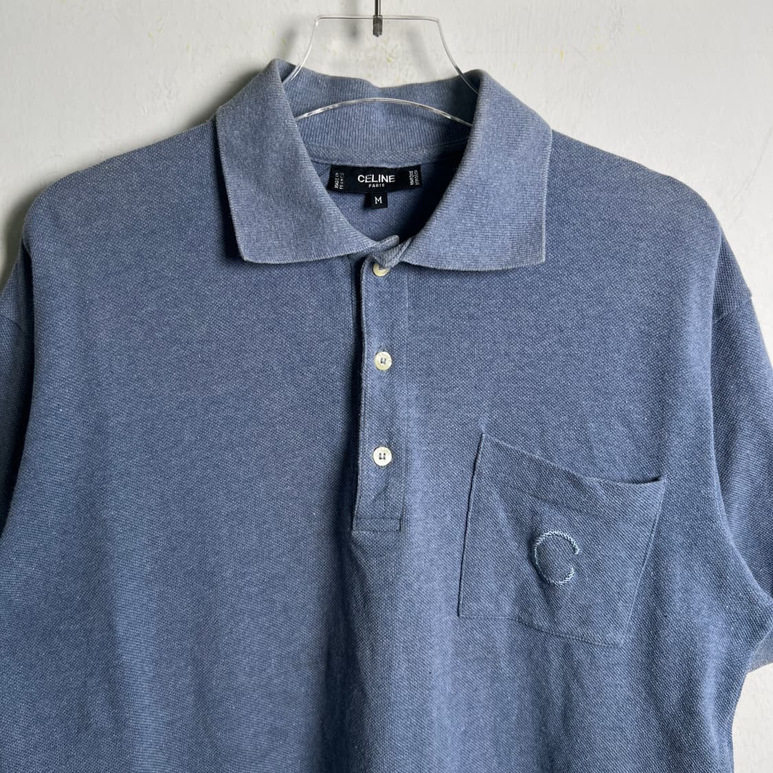Celine 셀린느 빈티지 반팔 폴로 셔츠 M 상품이미지5