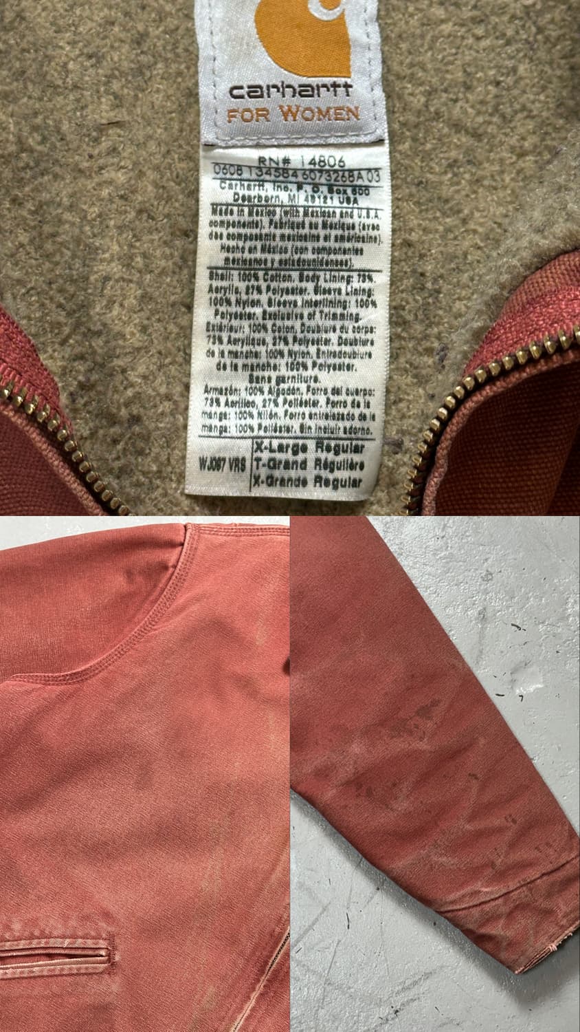 00's OG 칼하트 J97 디트로이트 칼하트 VRS 핑크 상품이미지9