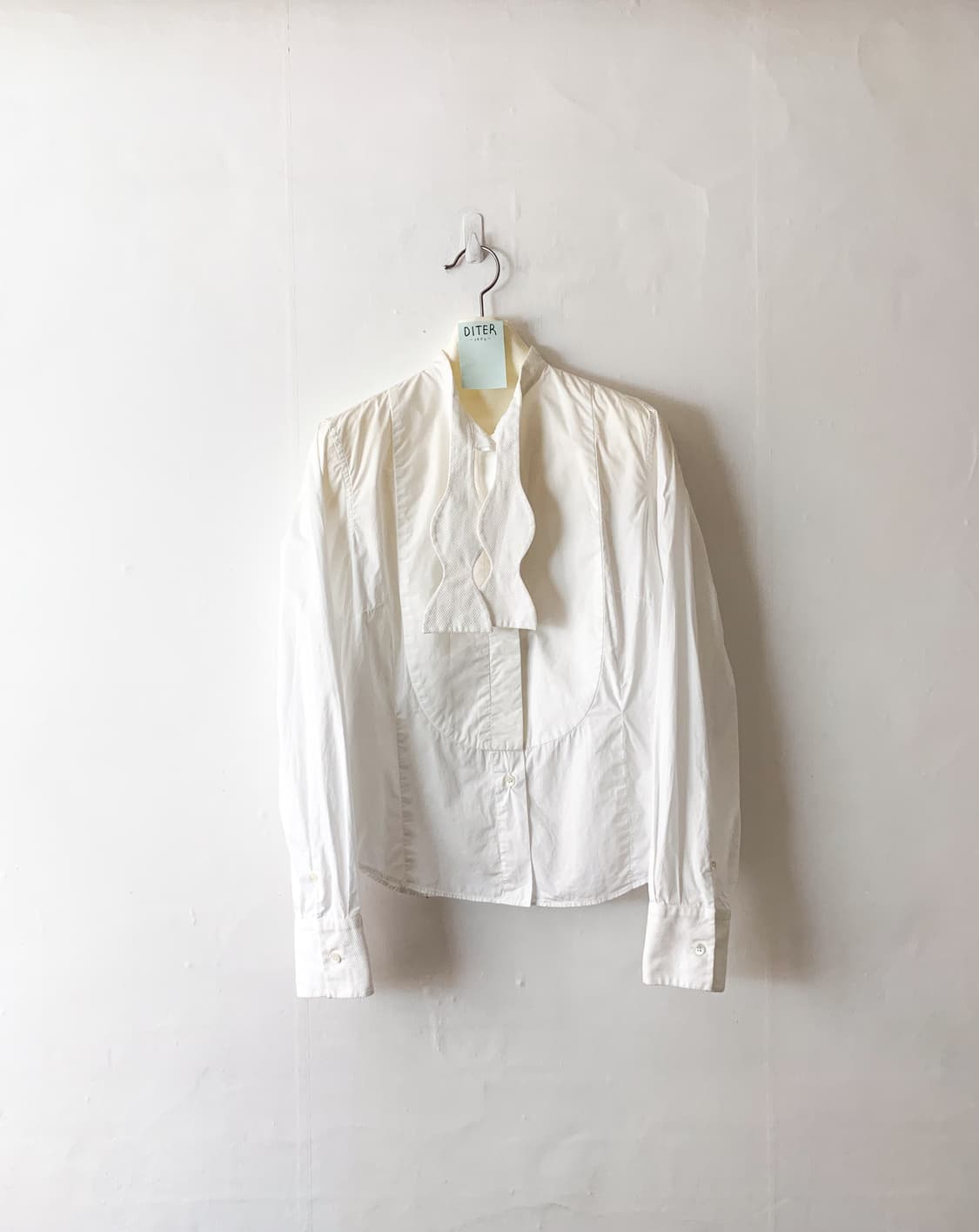 폴스미스 Paul Smith Women 화이트 턱시도 보우타이 셔츠 블라 상품이미지1