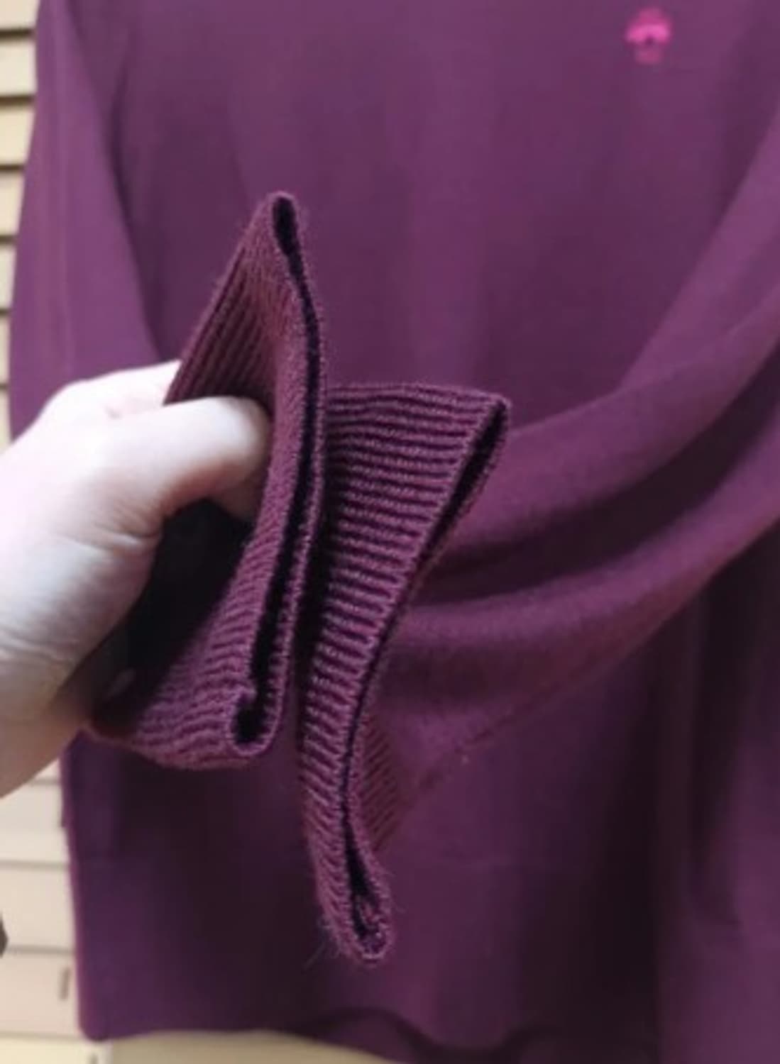 브룩스브라더스 남성 와인울100니트 S사이즈 상품이미지4