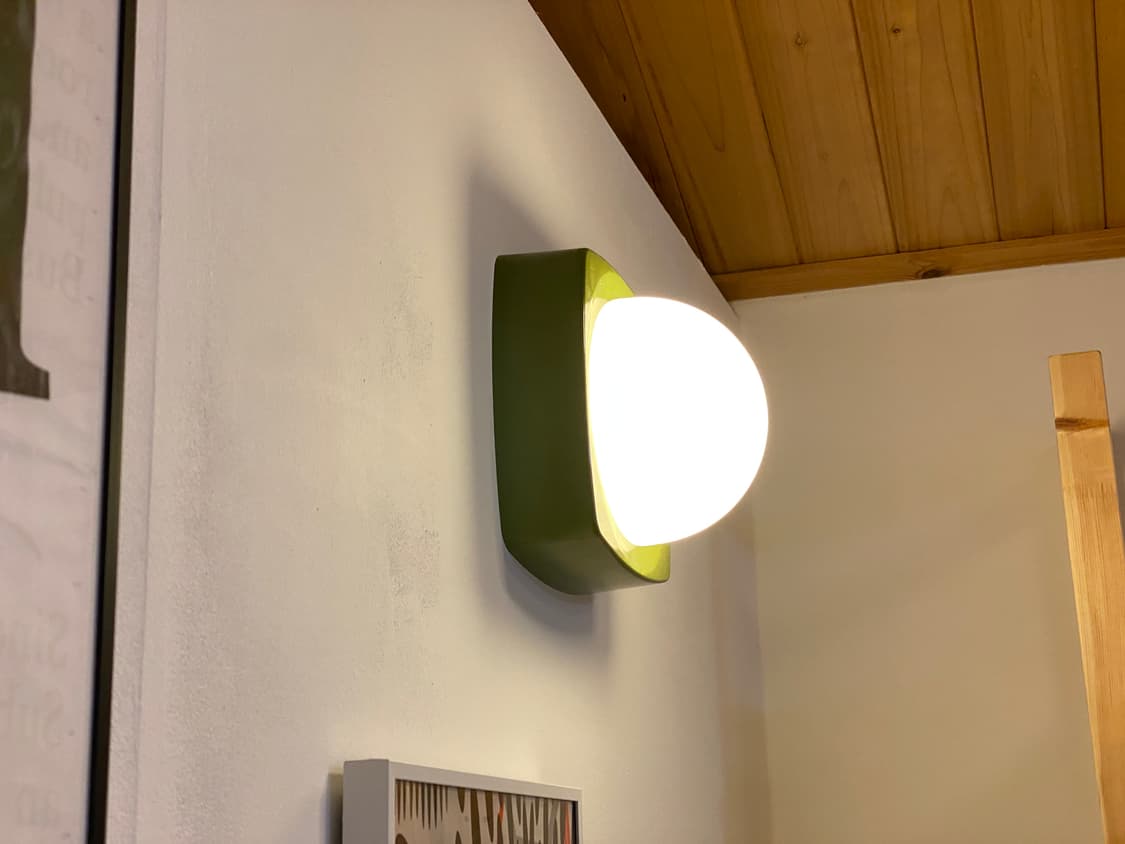 70년대 독일 빈티지 벽조명 HP leuchten 그린색상 상품이미지3