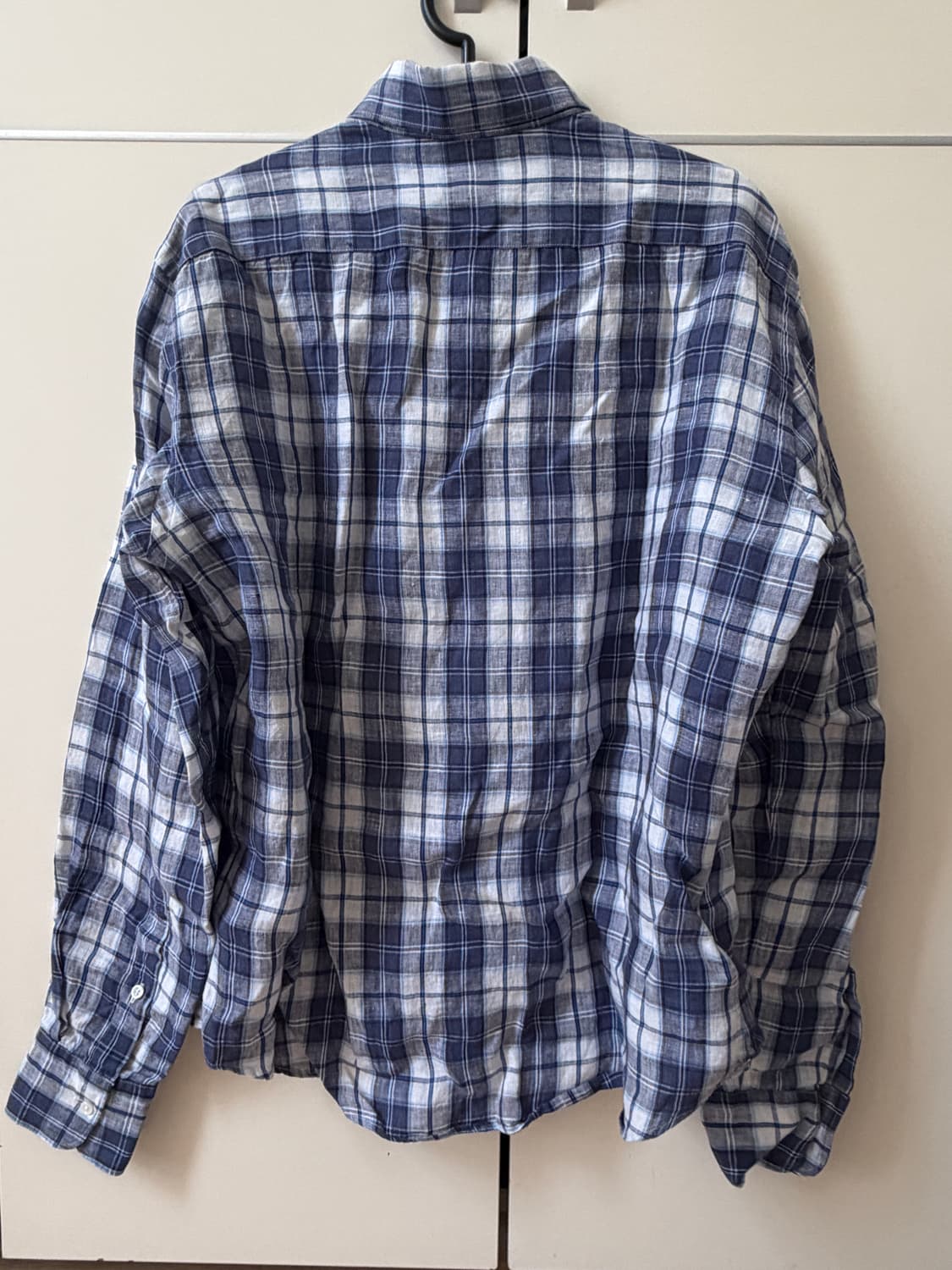 UNITED ARROWS 린넨 체크 셔츠 M 상품이미지2