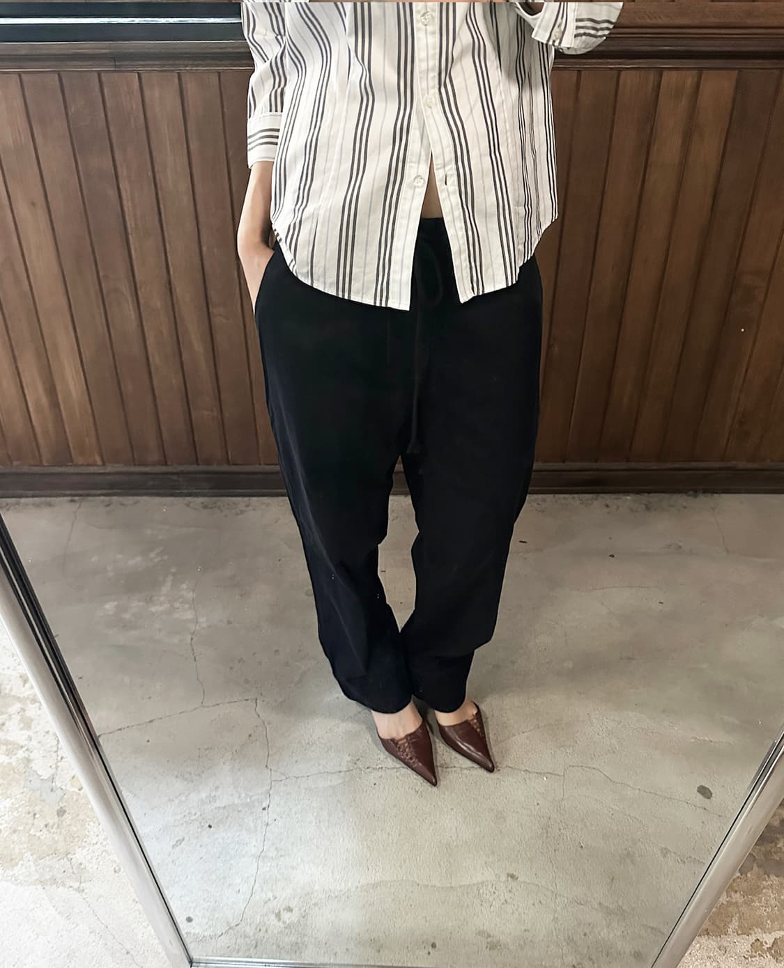Y'S cotton cropped pants 상품이미지1